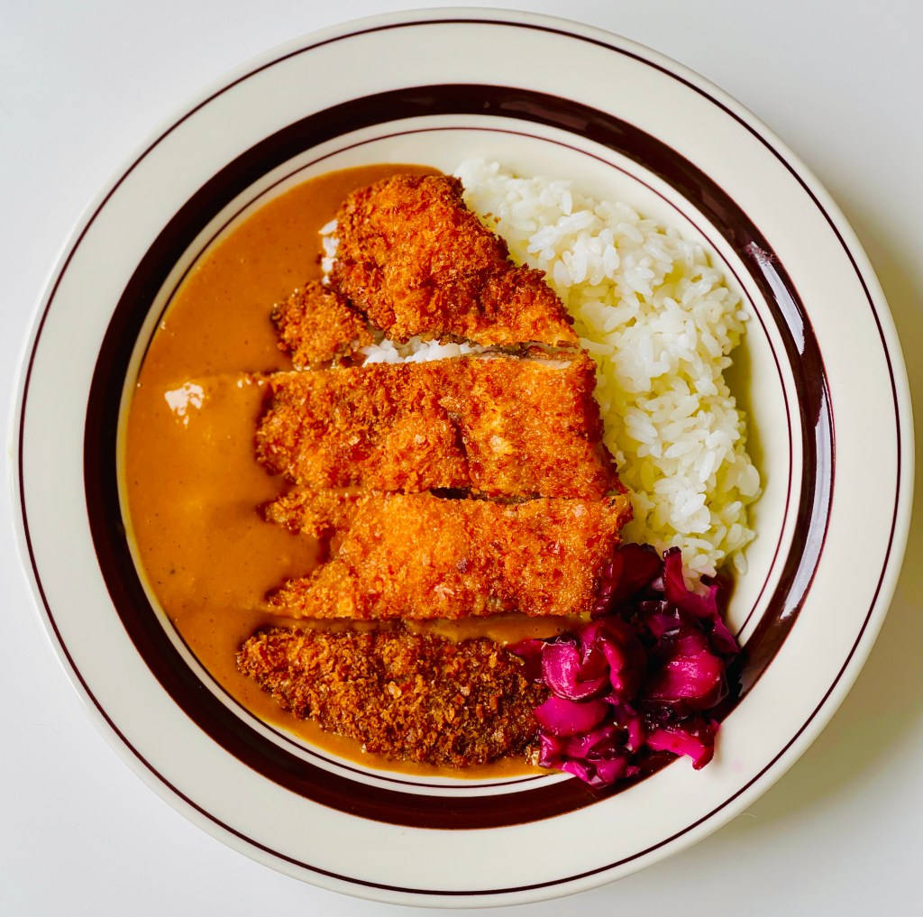 Tonkatsu, katsu curry, white rice, SD Desktop Wallpaper
