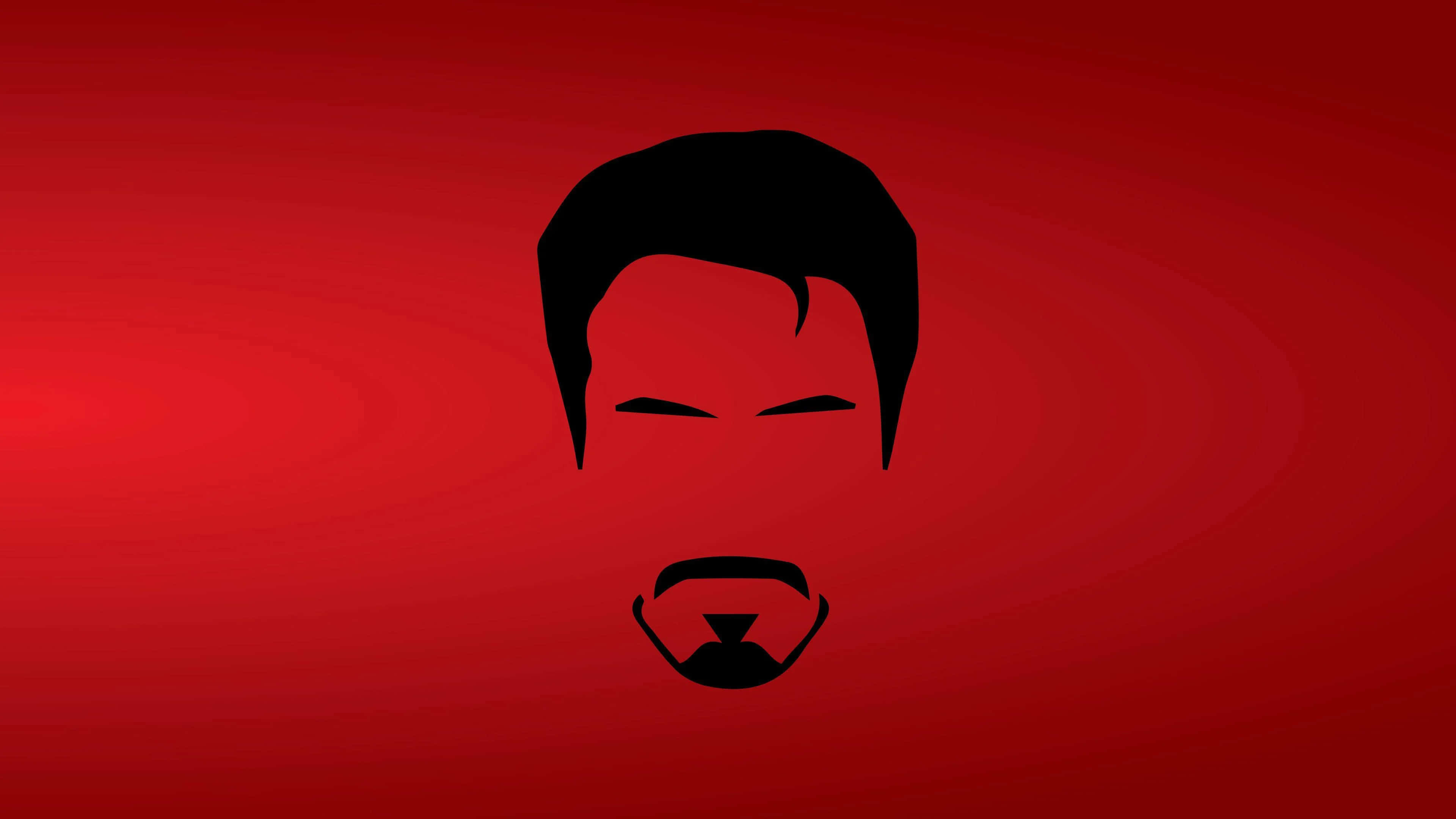 Tony Stark, silhouette, black, 4K Desktop Wallpaper