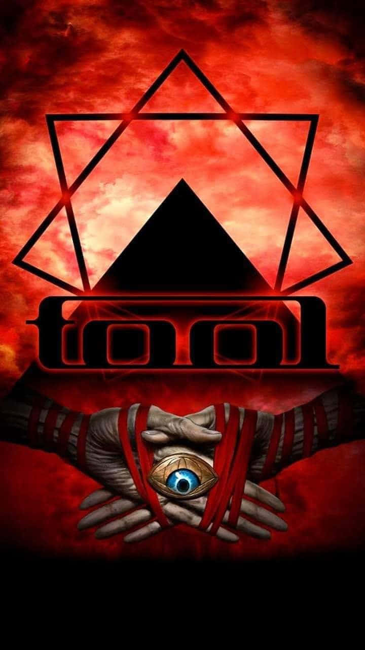 Tool band, glowing blue eye, red ribbon, HD Phone Wallpaper