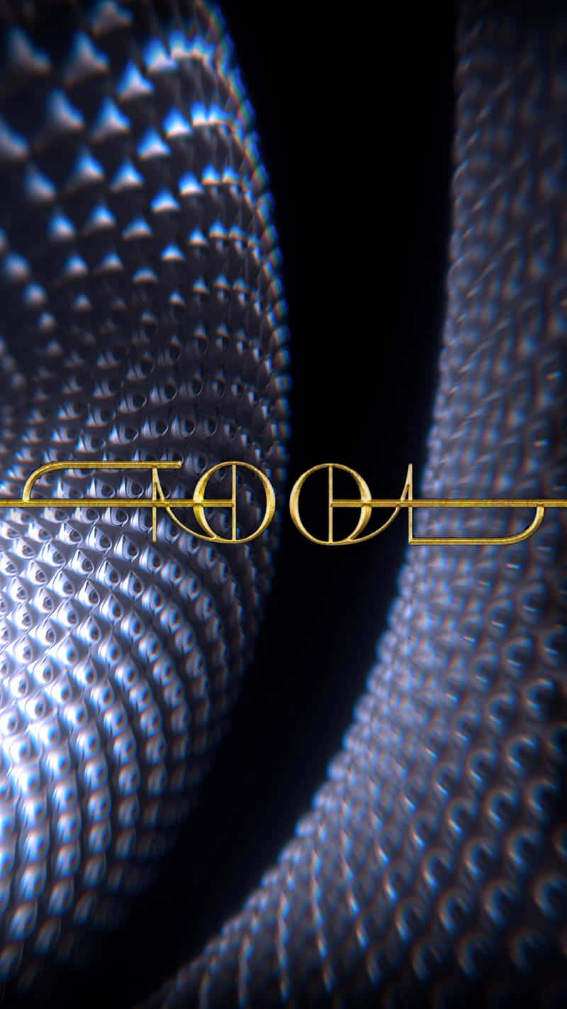 Tool Band, golden 'FOLD' logo, dark blue textured fabric, HD Phone Wallpaper