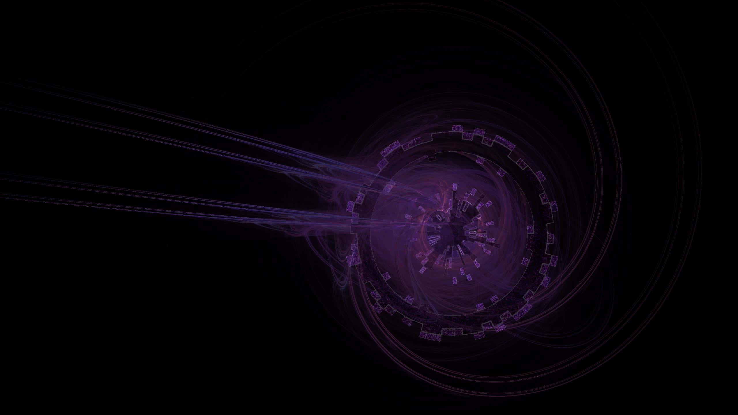 Tool Band, purple fractal tunnel, glowing geometric patterns, 2K Desktop Wallpaper