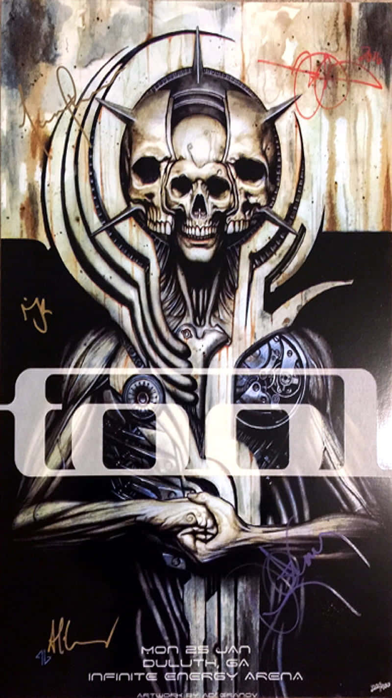 Tool Band, skull, mechanical arms, HD Phone Wallpaper