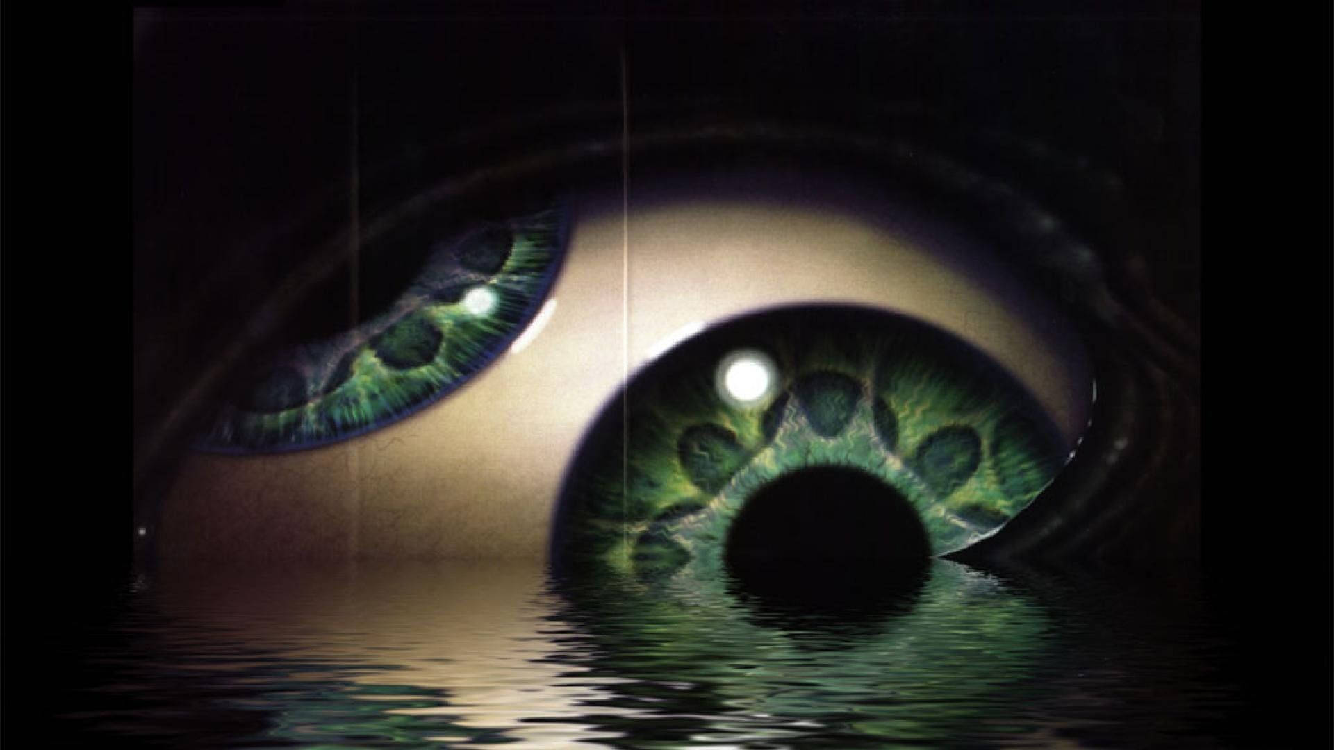 Tool, glowing green eye, rippling water, Full HD Desktop Wallpaper