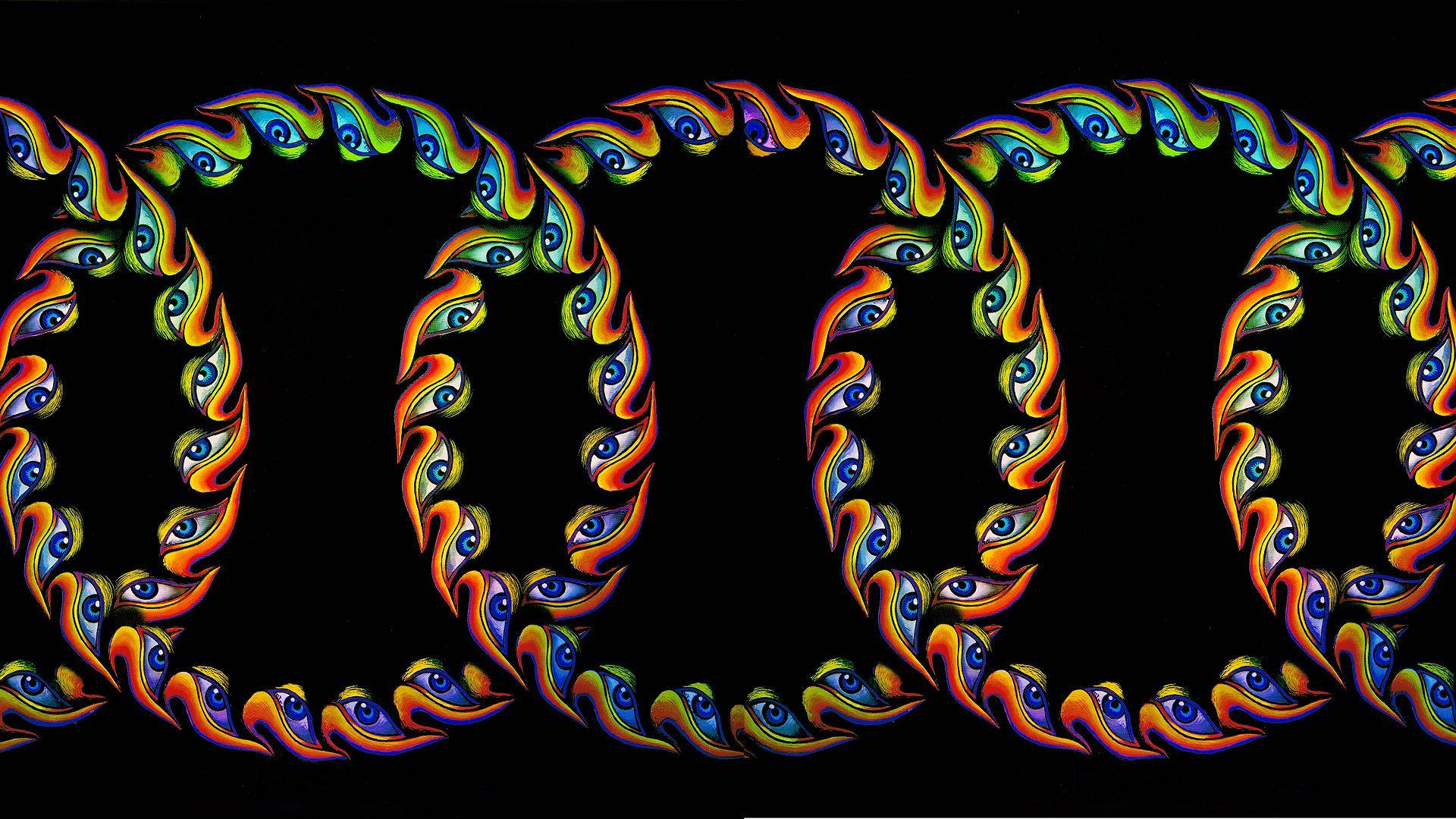 Tool, ring eyes, psychedelic eye motifs, Full HD Desktop Wallpaper