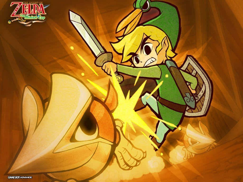 Toon Link, green tunic, golden Ganon, SD Desktop Wallpaper