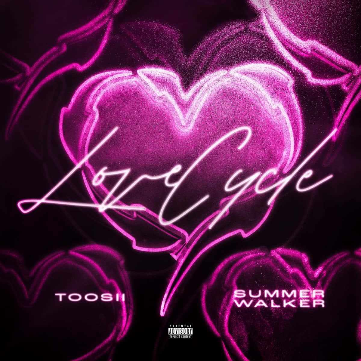 love cycle, tosh summer walker, glowing pink neon heart, SD Desktop Wallpaper