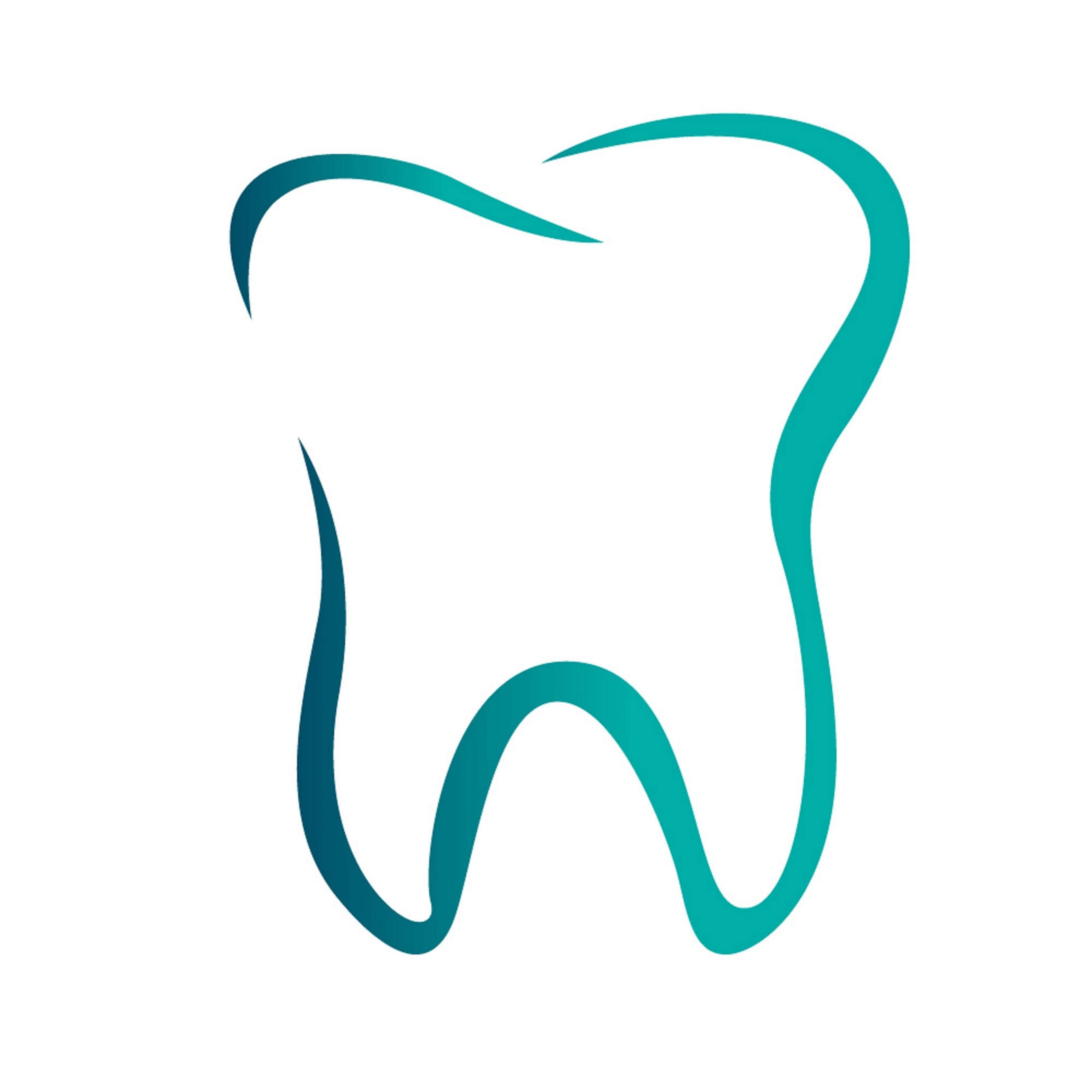 oral green tooth, teal outline, molar tooth, 4K Desktop Wallpaper