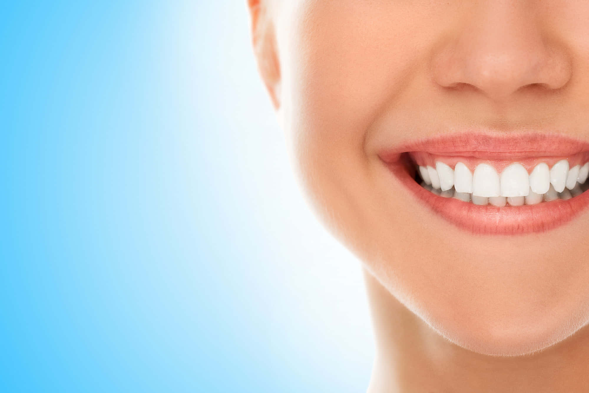 healthy permanent teeth, bright smile, perfect white teeth, Full HD Desktop Wallpaper