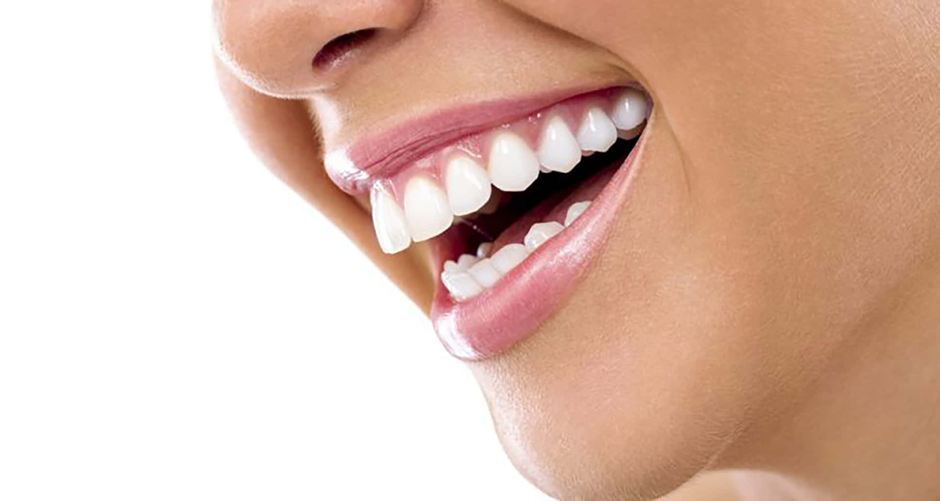 permanent adult teeth, bright white teeth, wide joyful smile, Full HD Desktop Wallpaper