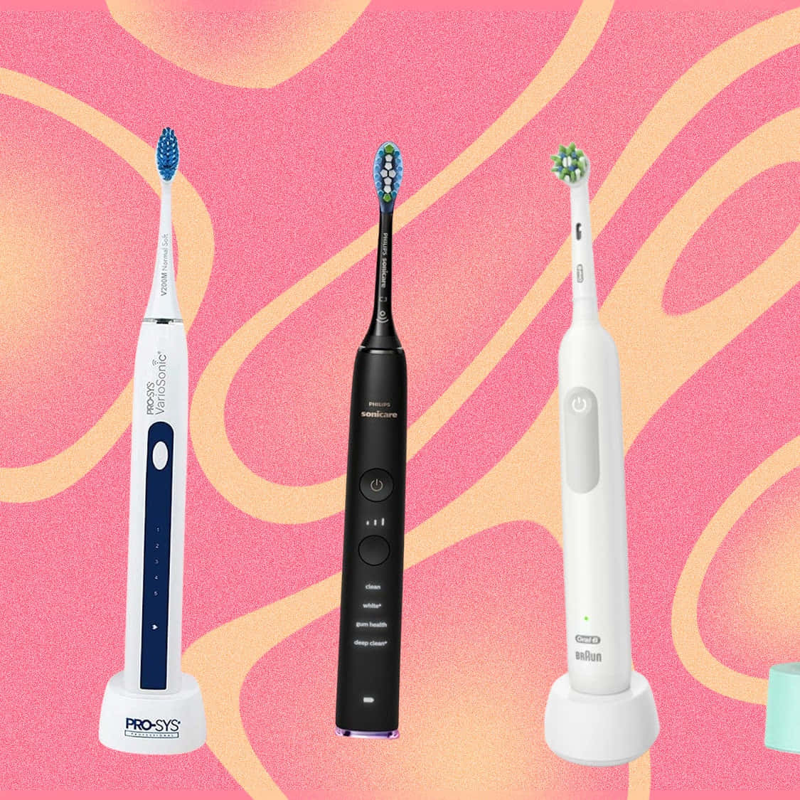 electric toothbrush, white, black, SD Desktop Wallpaper
