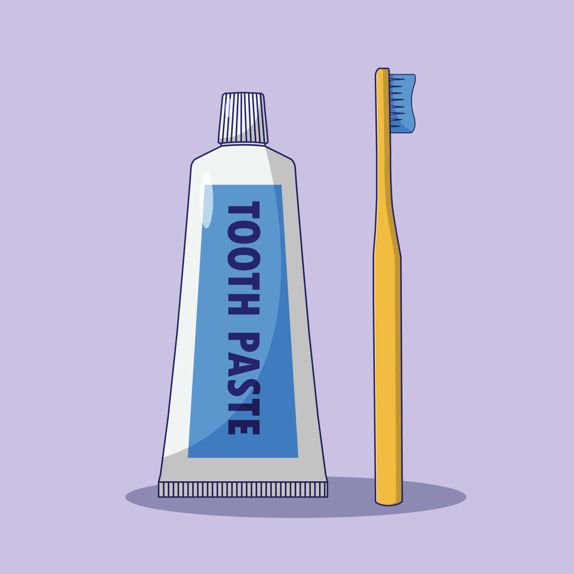 toothpaste, toothbrush, lavender background, Full HD Desktop Wallpaper