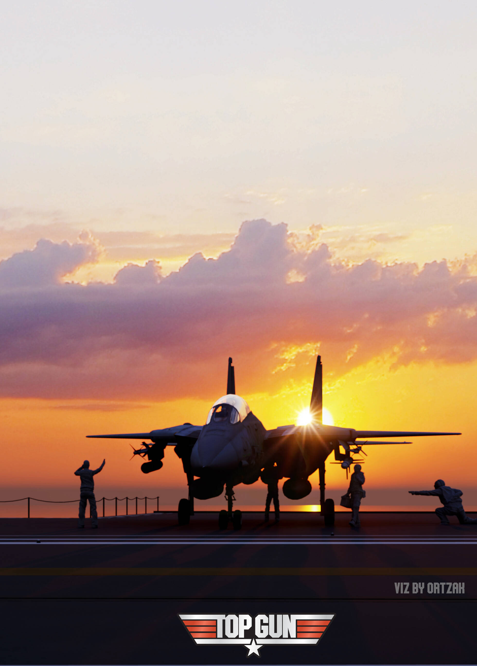 Top Gun Maverick, fighter jet, fiery sunset, 2K Phone Wallpaper