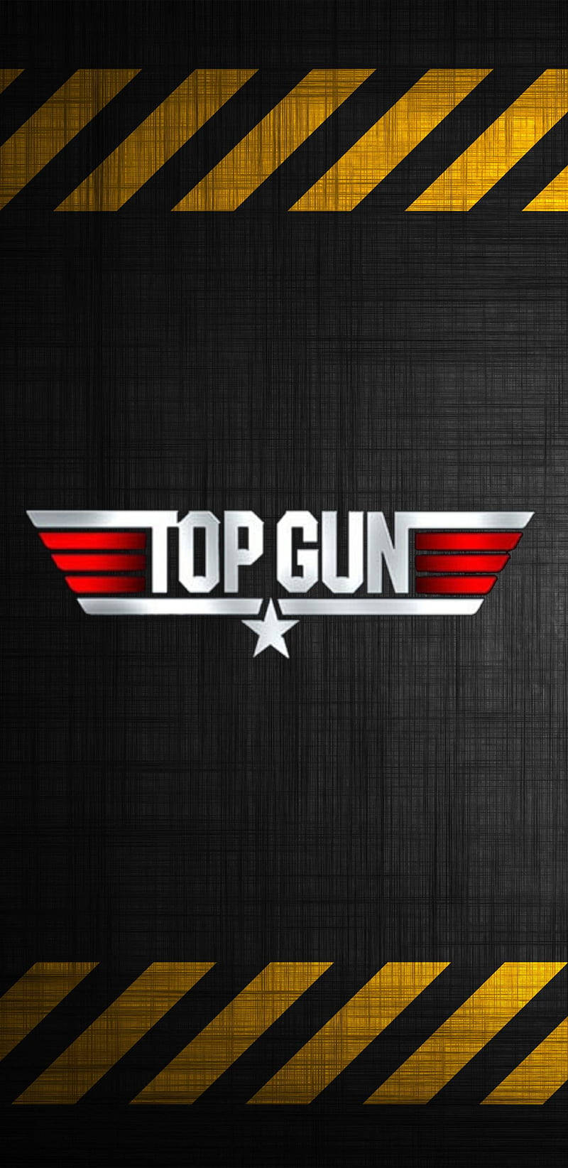 Top Gun Maverick, Top Gun logo, textured black background, HD Phone Wallpaper