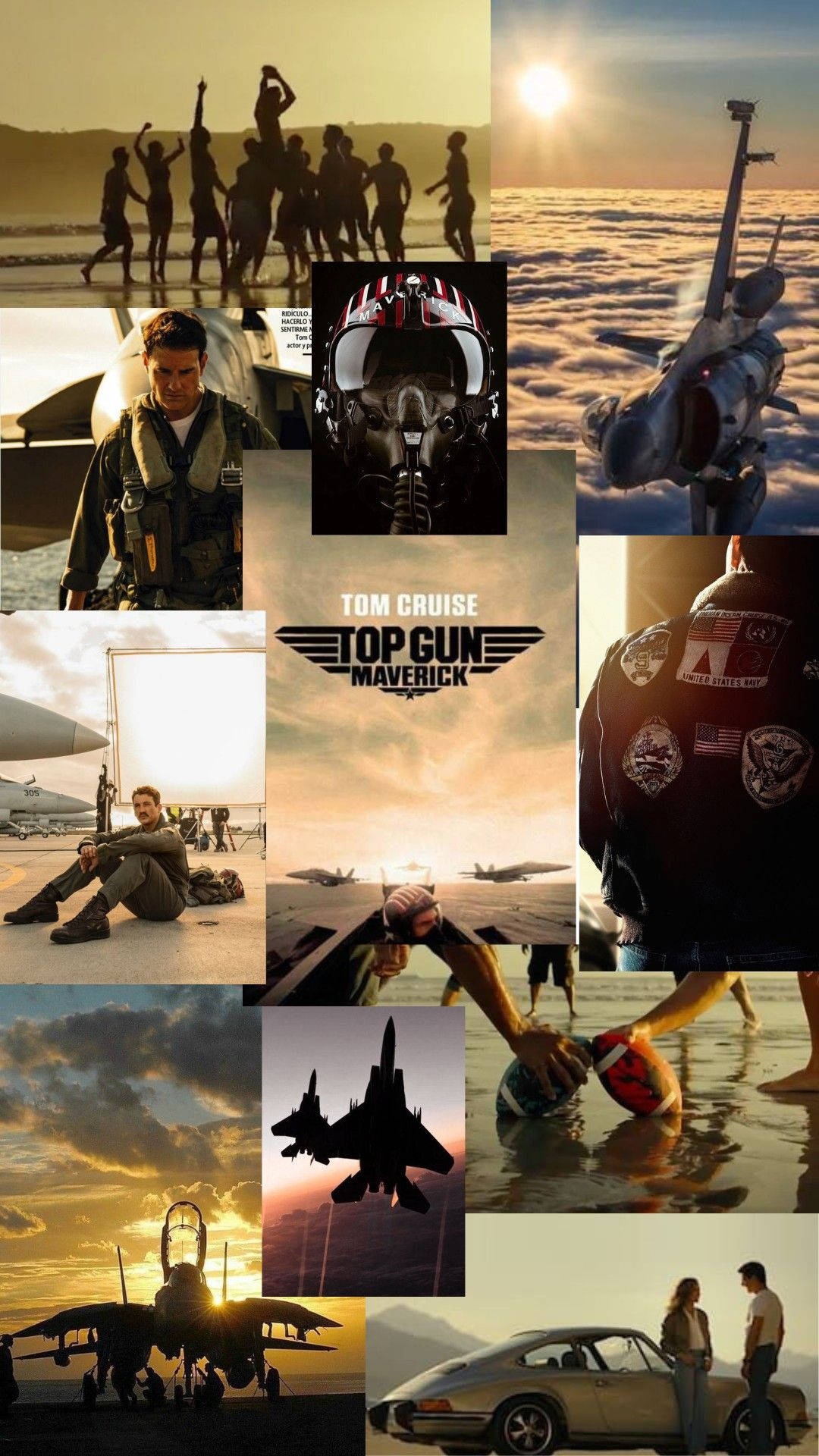Top Gun Maverick, fighter jets, sunsets, Full HD Phone Wallpaper