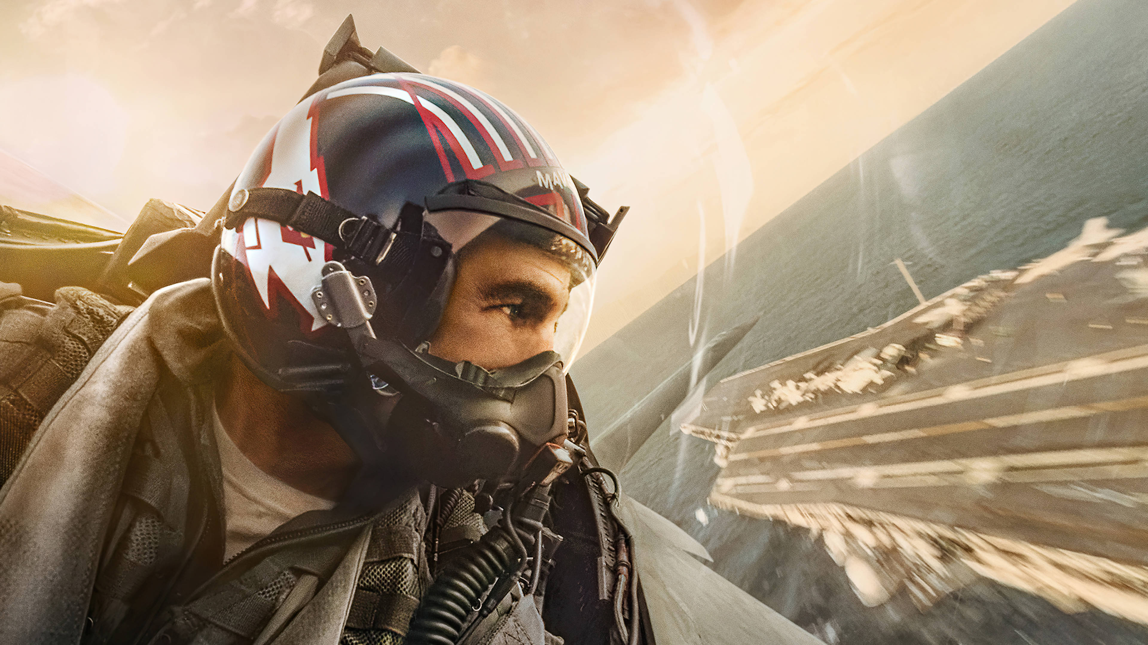 Top Gun Maverick, fighter pilot, helmet, 4K Desktop Wallpaper
