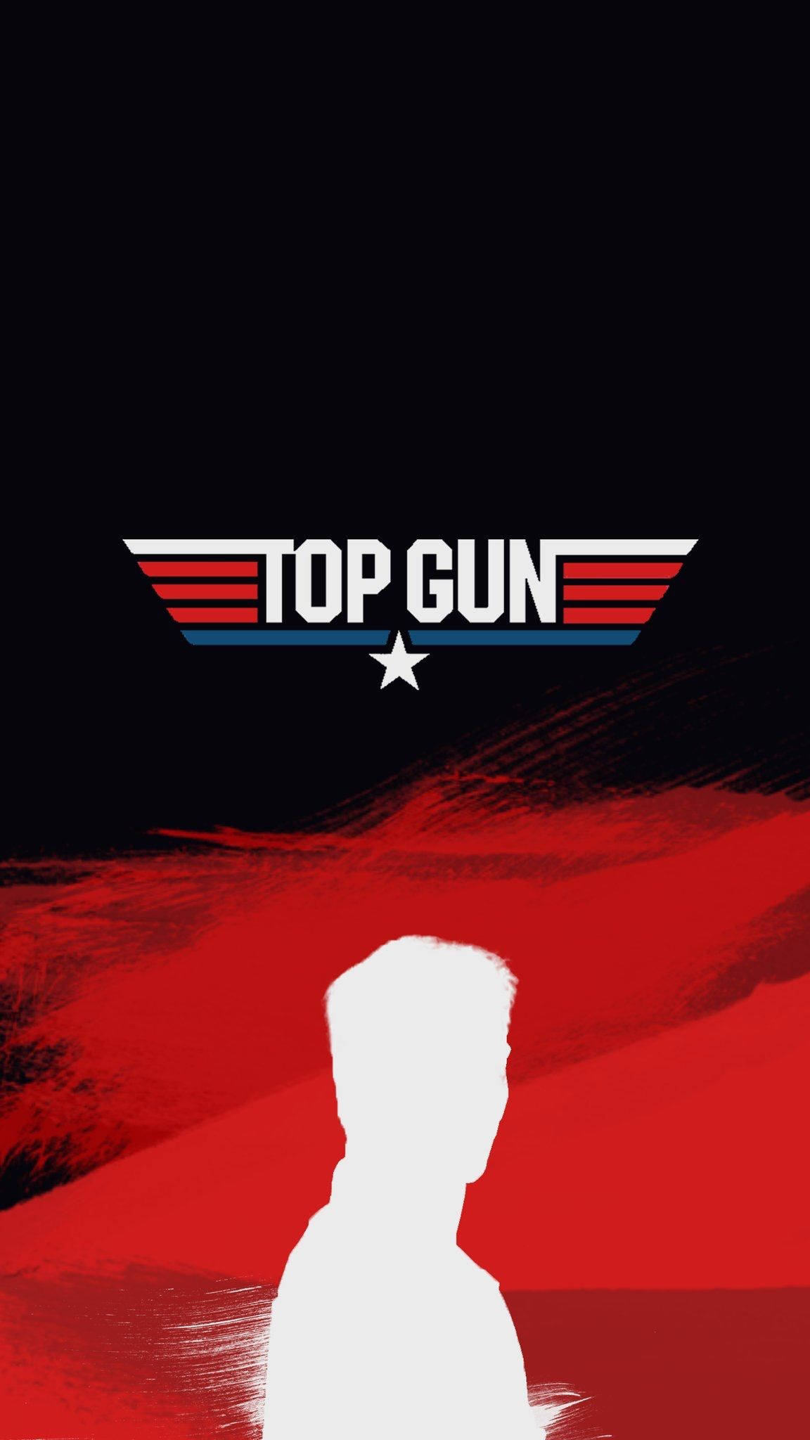 Top Gun Maverick, Top Gun logo, red and black, Full HD Phone Wallpaper