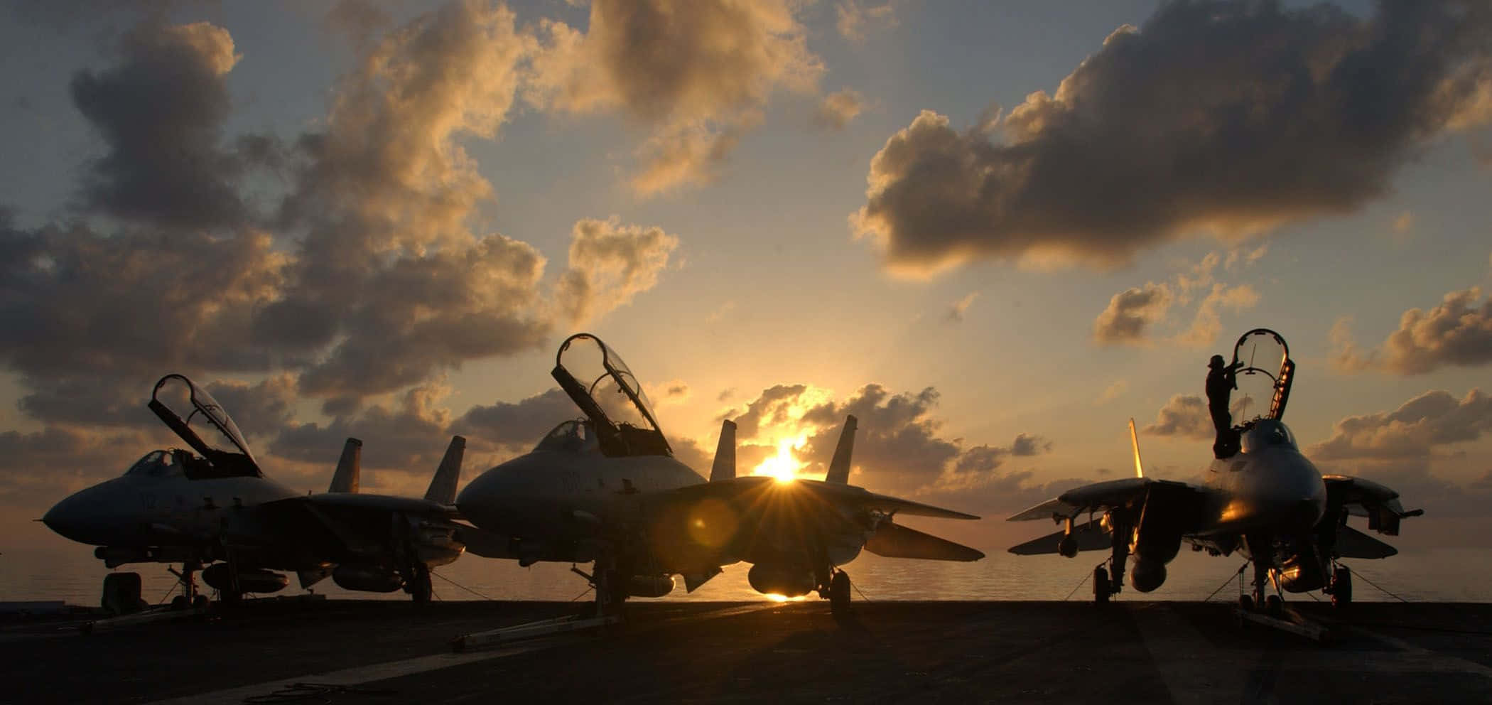 Top Gun Maverick, fighter jets, aircraft carrier deck, Full HD Desktop Wallpaper