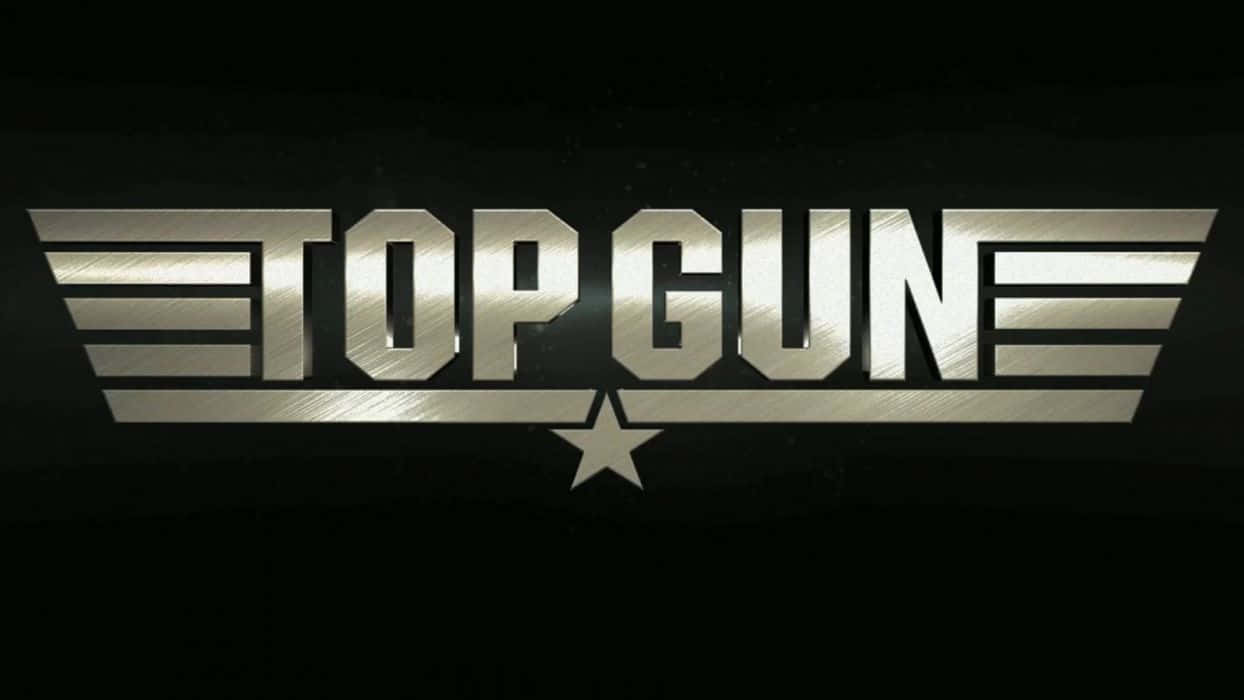 Top Gun, silver, movie logo, SD Desktop Wallpaper