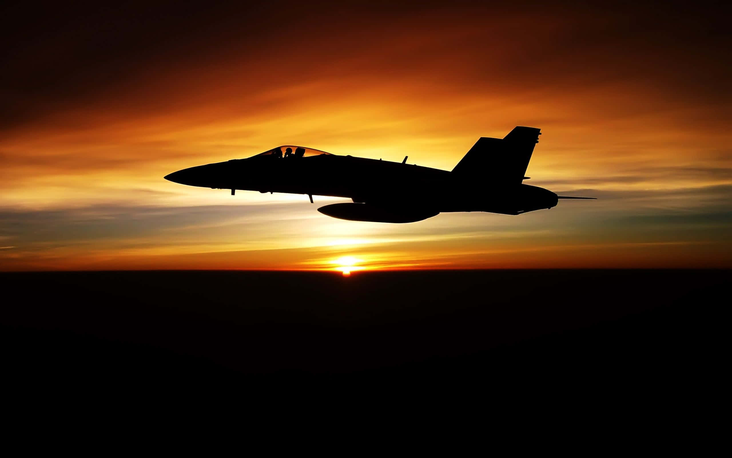 Top Gun, fighter jet, fiery sunset, 2K Desktop Wallpaper