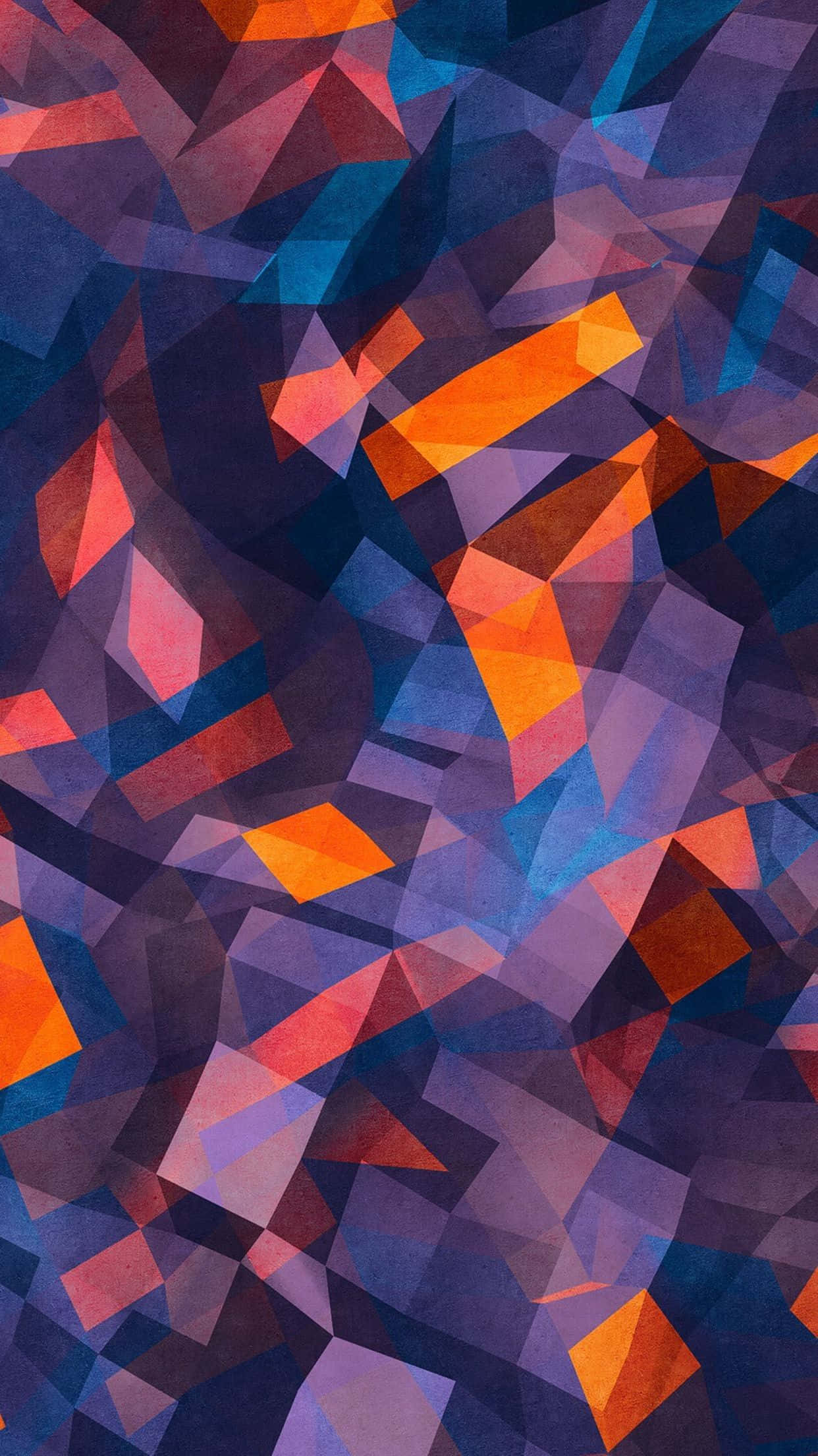 designer iphone, blocky topographical surface, vibrant abstract geometric pattern, Full HD Phone Wallpaper