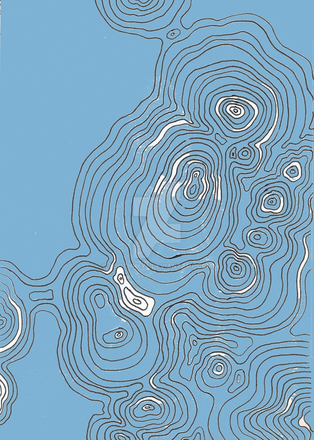 blue topography map, white, gray, HD Phone Wallpaper