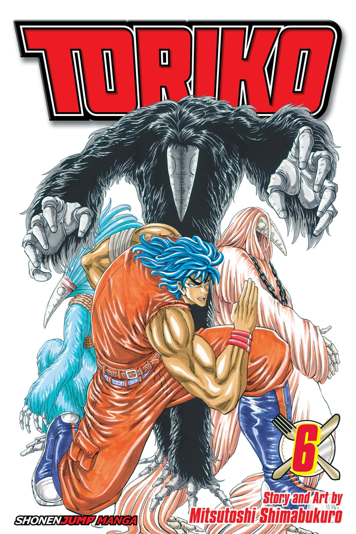 Toriko, blue-haired, orange gear, HD Phone Wallpaper