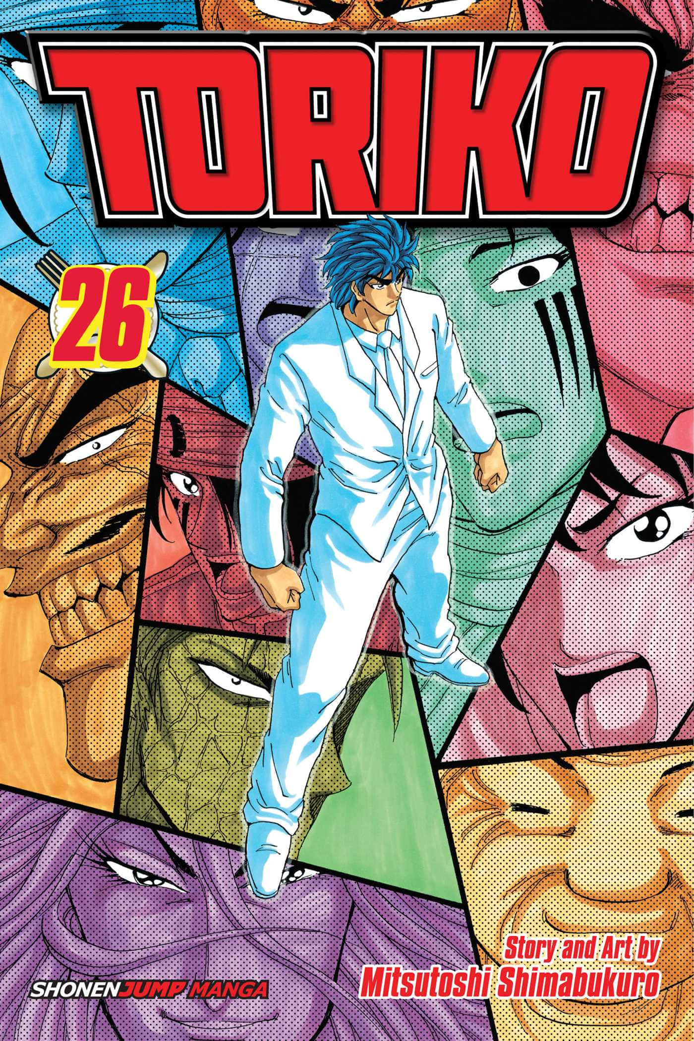 Toriko, blue-haired man, white suit, Full HD Phone Wallpaper