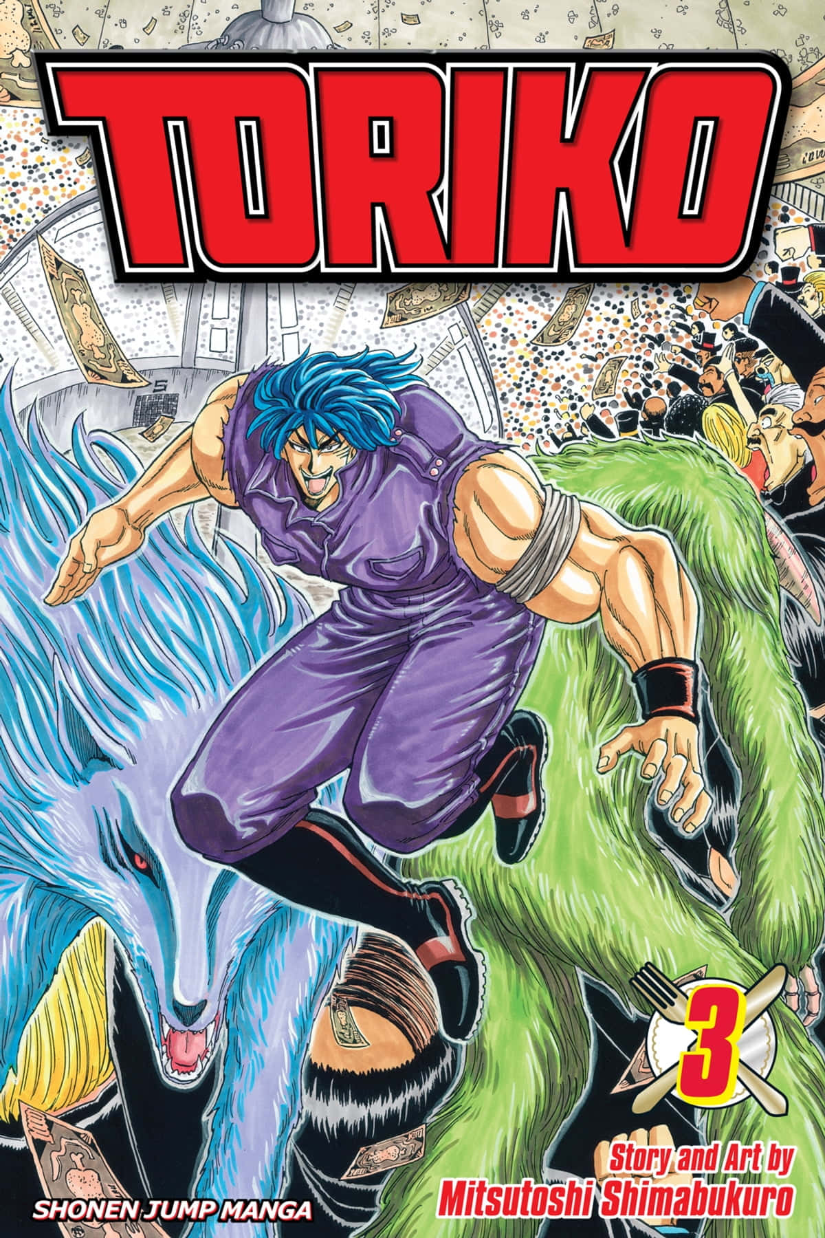 Toriko, blue-haired manga hero, purple, HD Phone Wallpaper