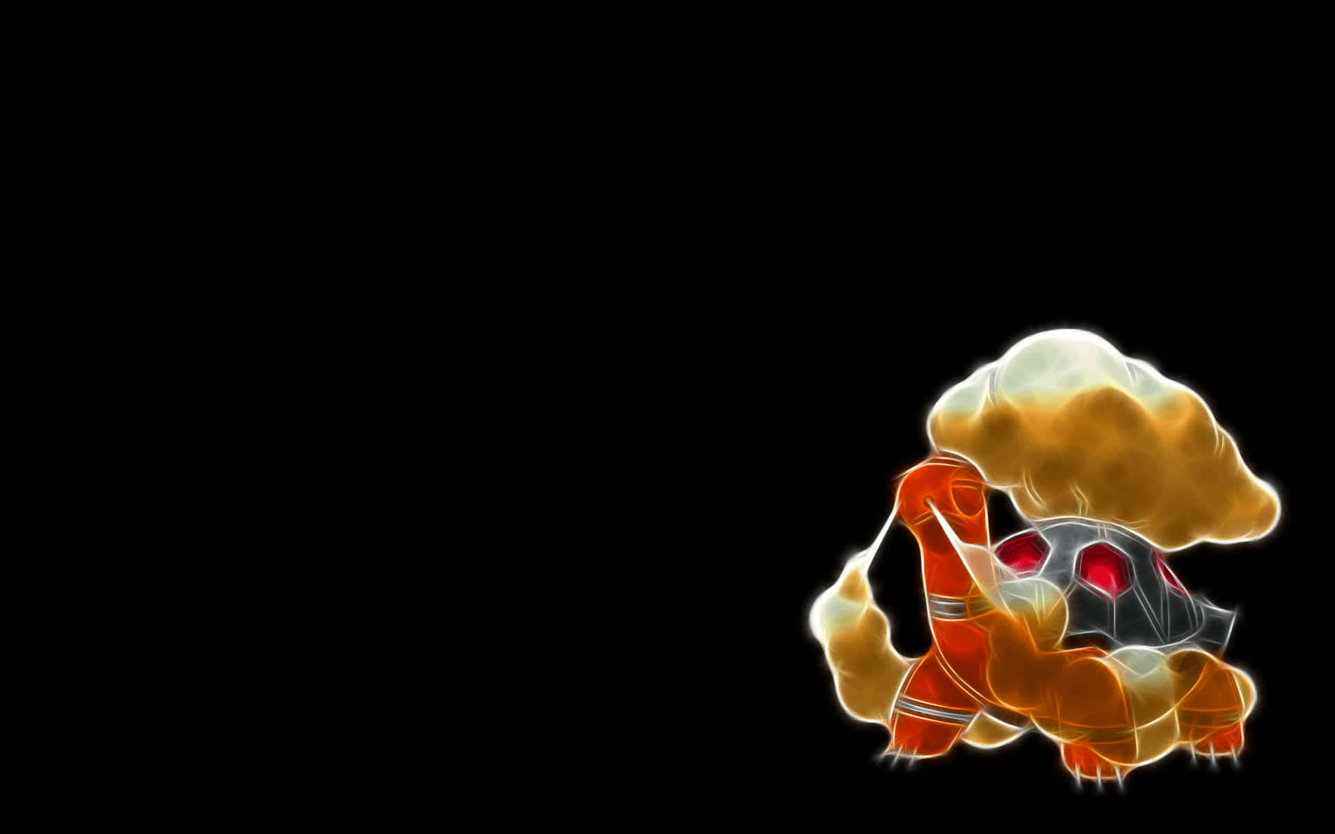 Torkoal, glowing, orange, Full HD Desktop Wallpaper