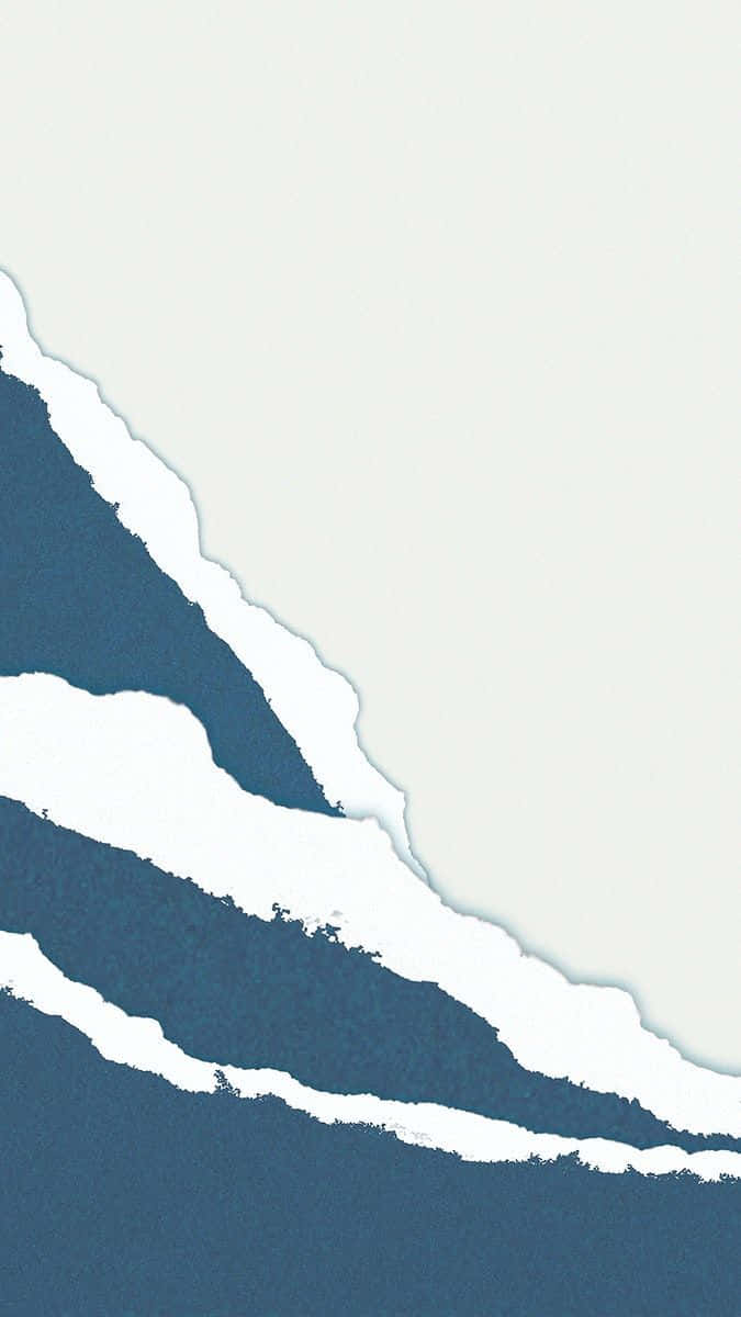 Torn Paper Blue, deep blue, off-white, SD Phone Wallpaper