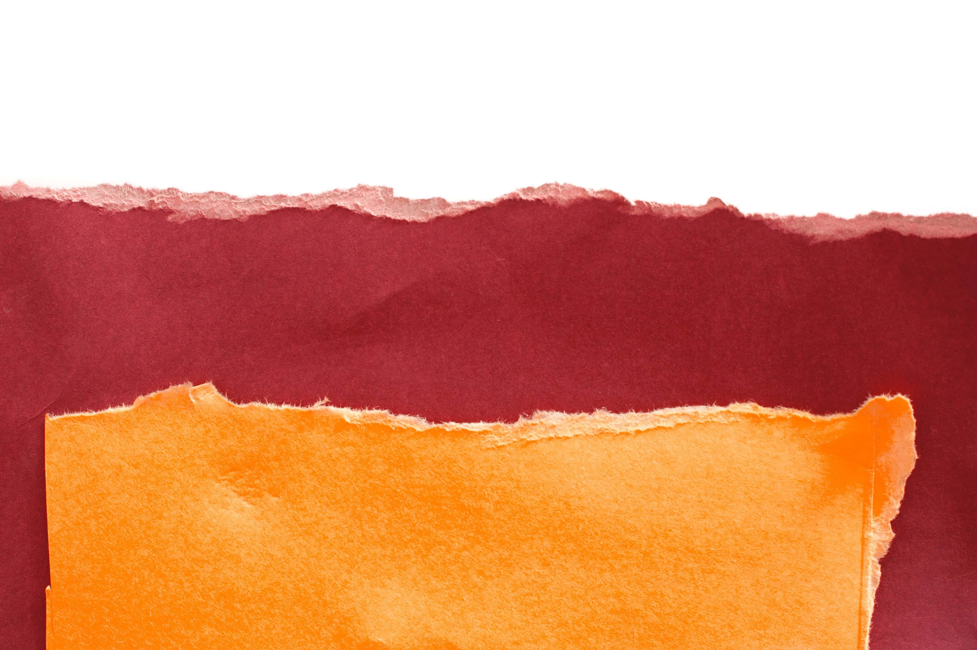 yellow crimson torn paper, vibrant orange, bold red, 2K Desktop Wallpaper