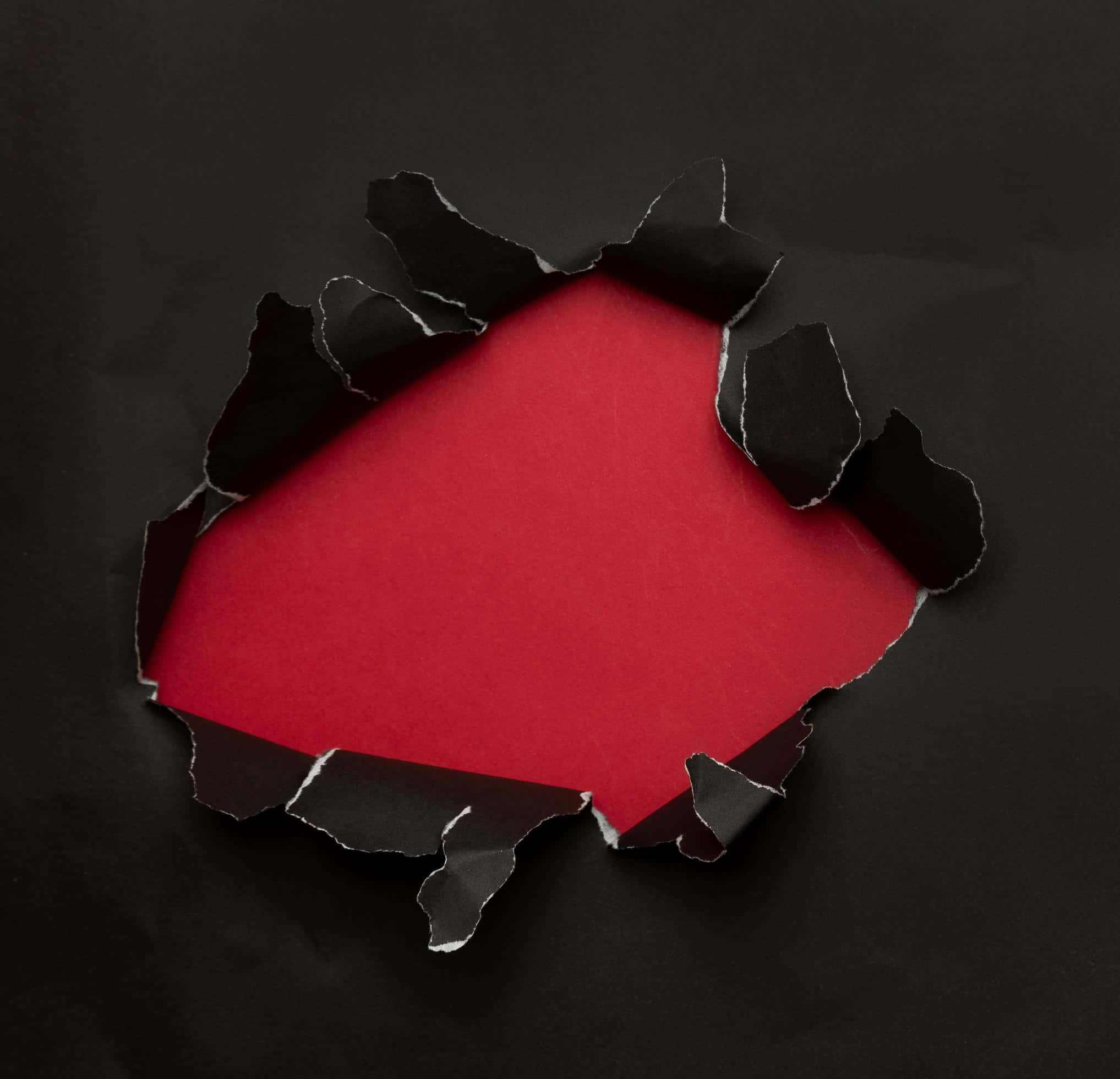 shiny black torn paper, torn hole, black paper, Full HD Desktop Wallpaper