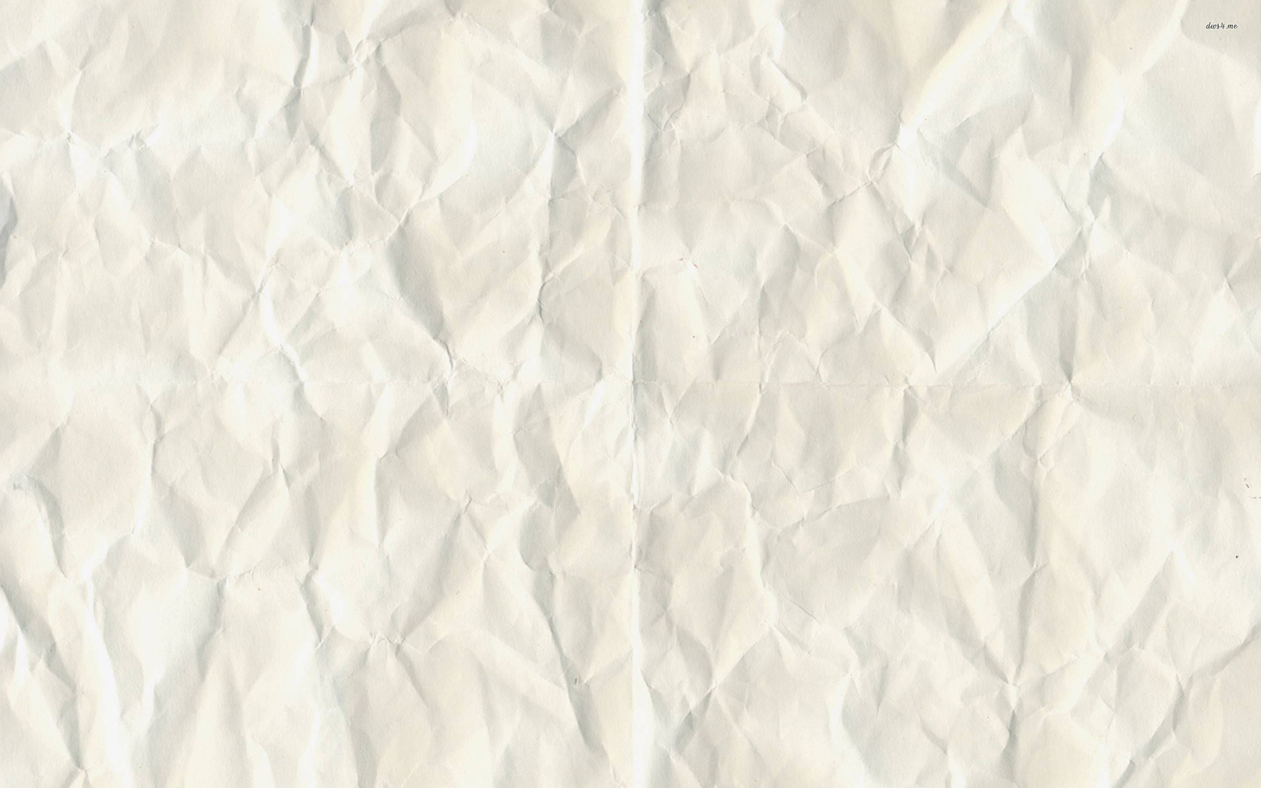 dirty white crumpled paper, off-white paper, deep creases, 2K Desktop Wallpaper
