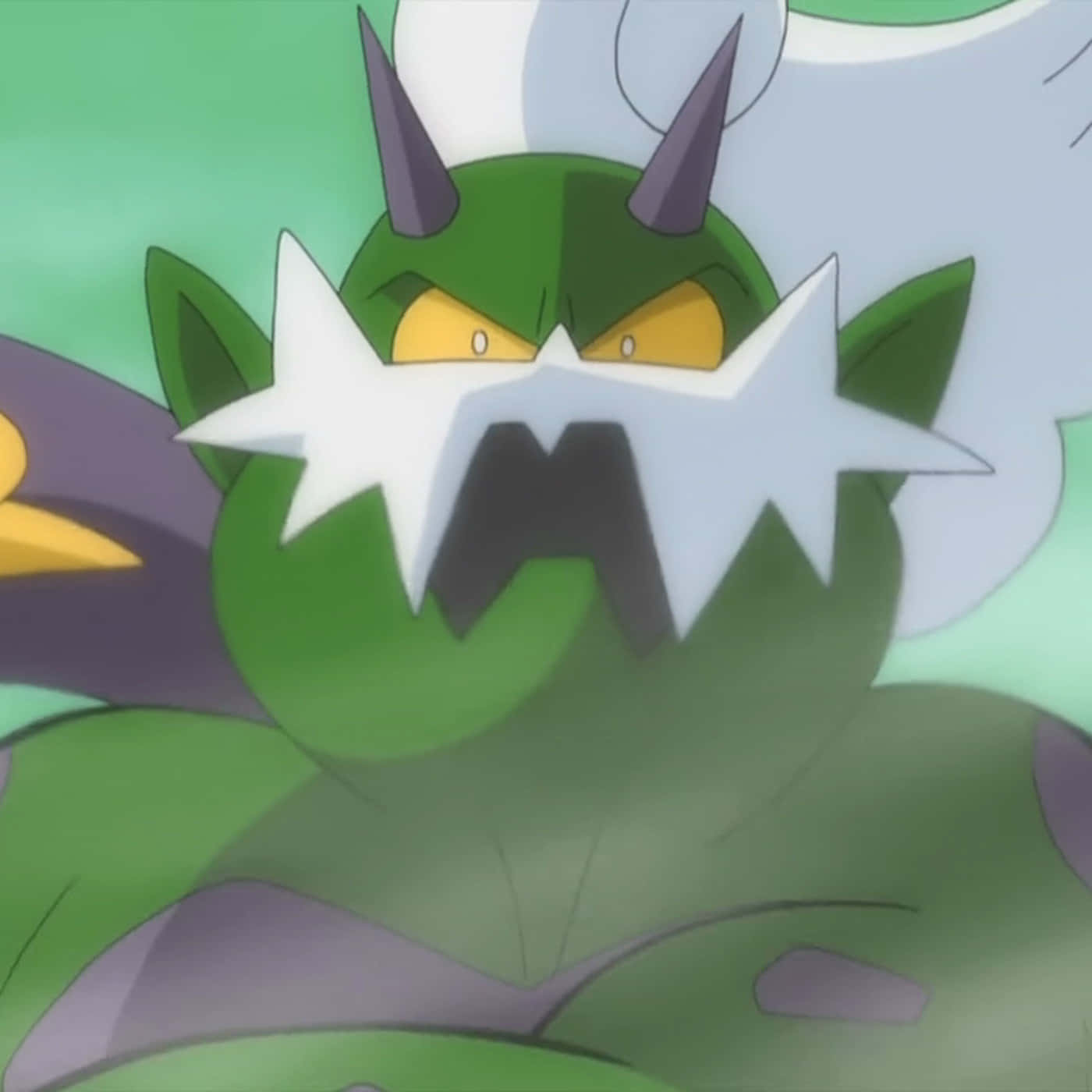 Tornadus, green, anime monster, HD Desktop Wallpaper