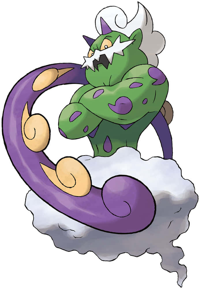 Tornadus, cloud, green spotted, SD Phone Wallpaper
