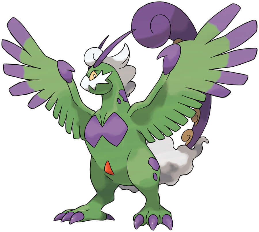 Tornadus, vibrant green, purple, SD Desktop Wallpaper
