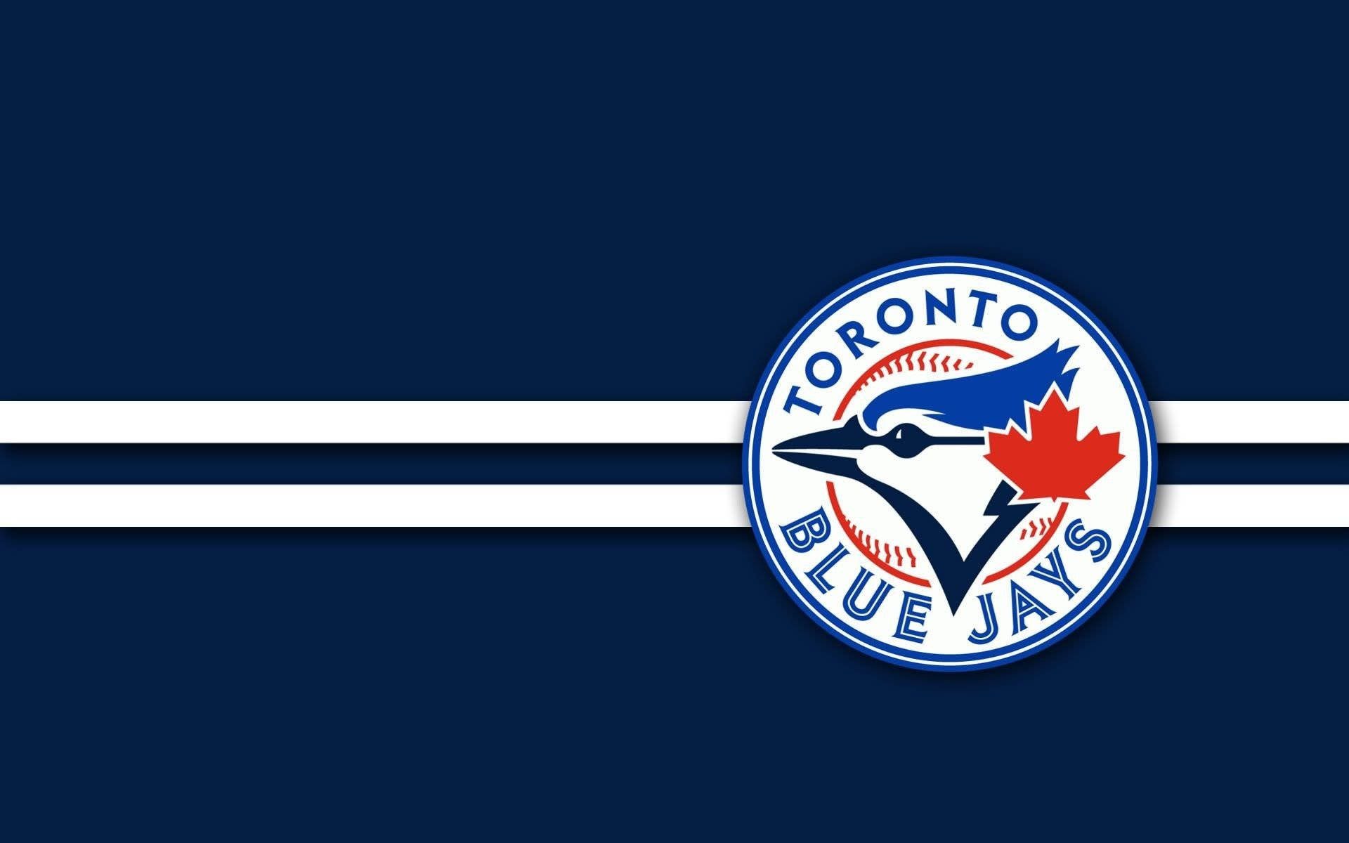 Toronto Blue Jays, navy blue, white horizontal stripes, Full HD Desktop Wallpaper