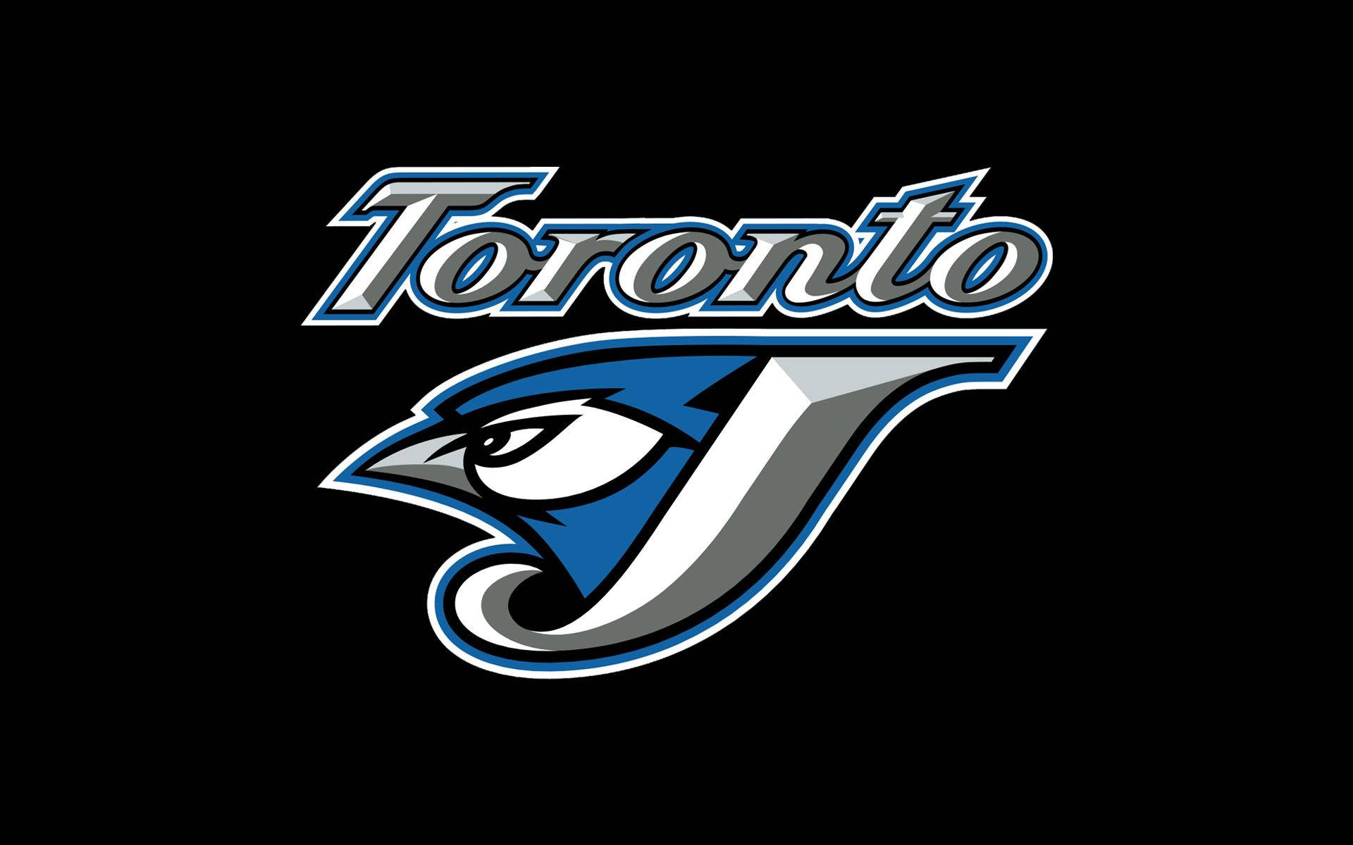 Toronto Blue Jays, alternate logo, stylized bird head, Full HD Desktop Wallpaper