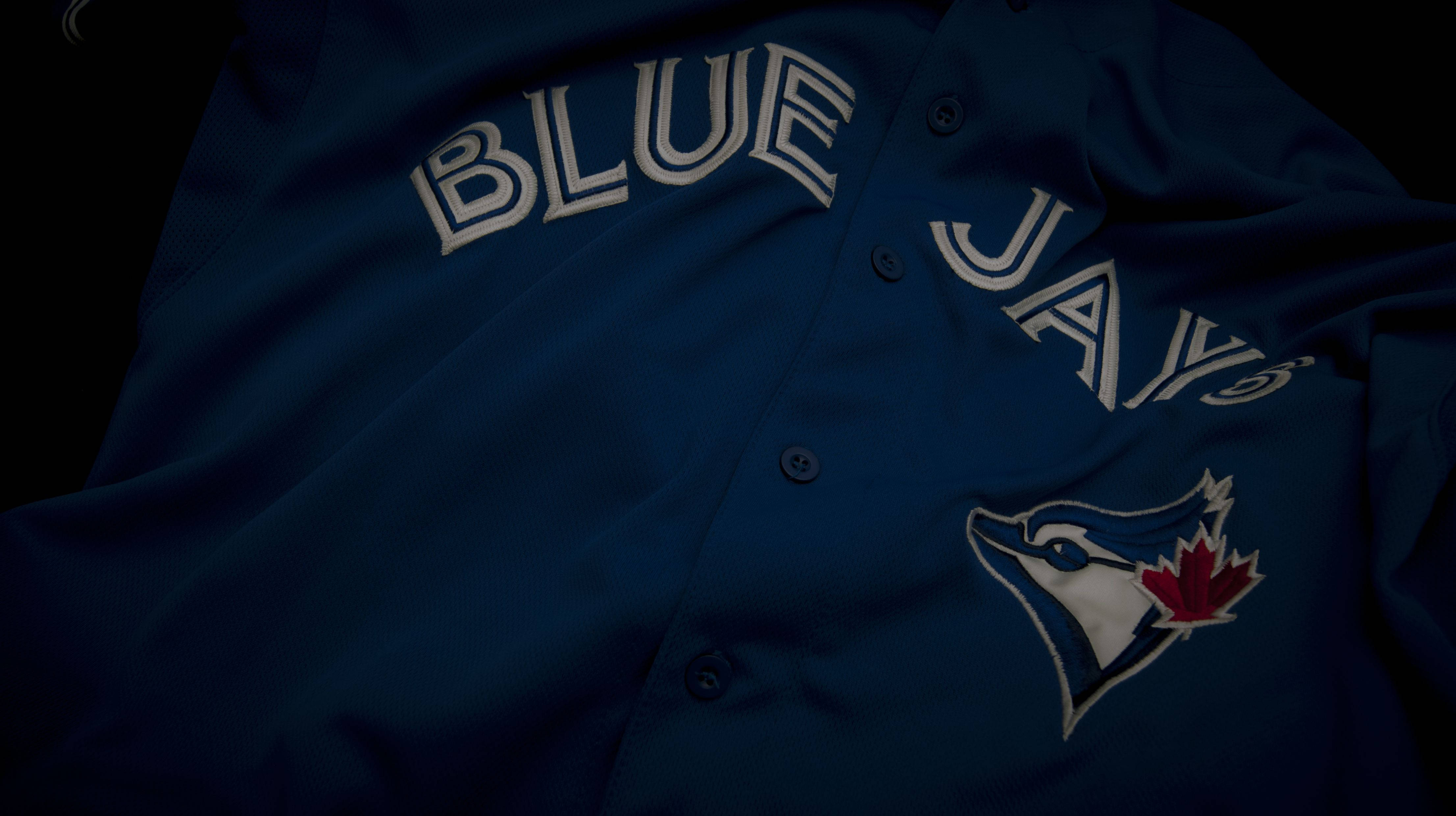 Toronto Blue Jays, navy blue, white lettering, 4K Desktop Wallpaper