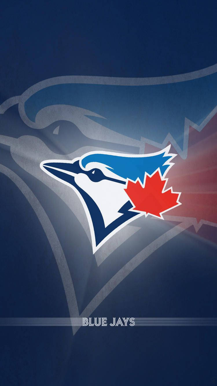 Toronto Blue Jays, glowing logo, red maple leaf, HD Phone Wallpaper