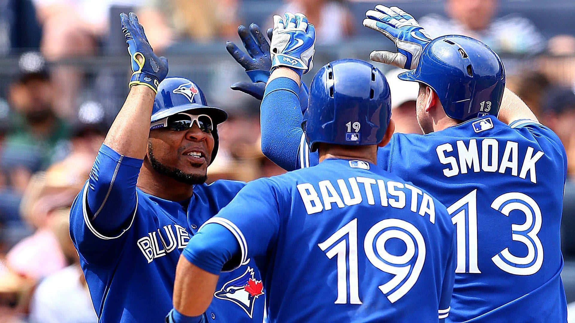 Toronto Blue Jays, blue uniforms, sunny daytime game, Full HD Desktop Wallpaper