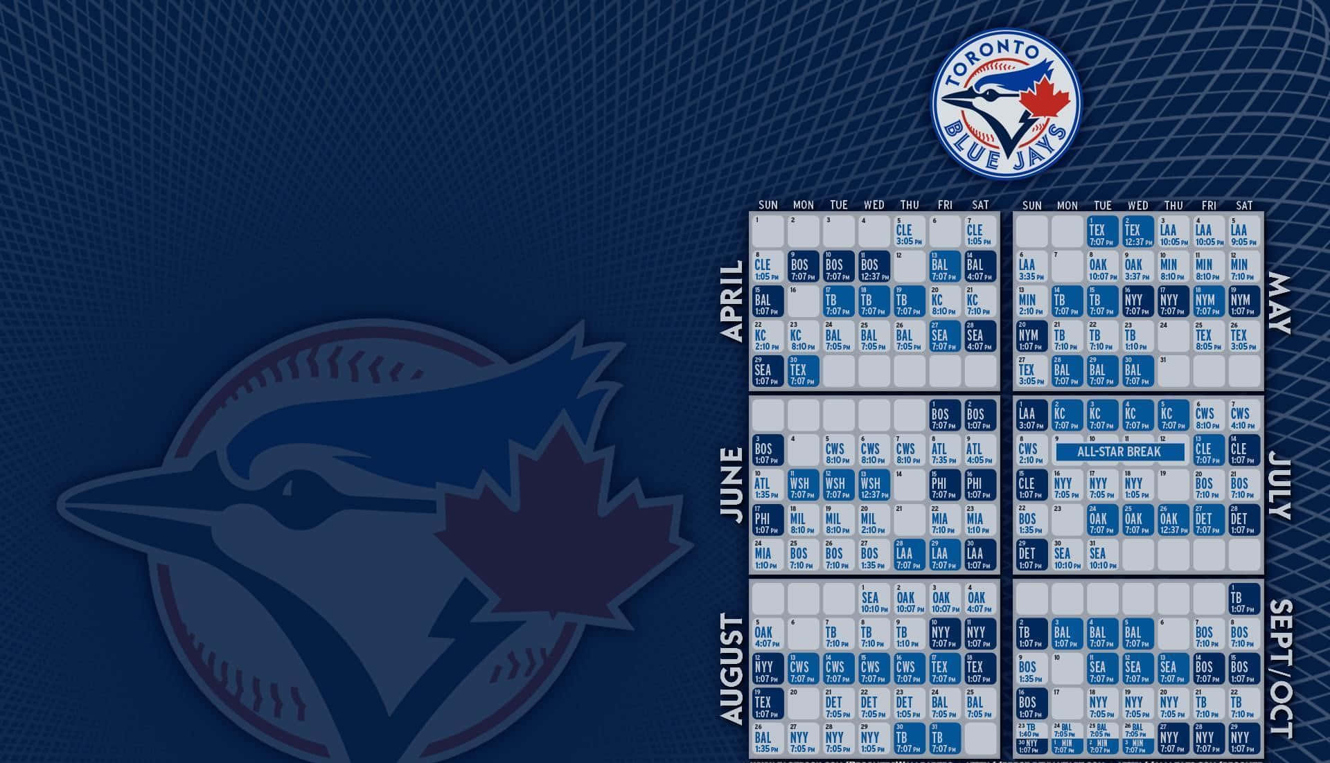 Toronto Blue Jays, blue jays, dark blue textured background, Full HD Desktop Wallpaper