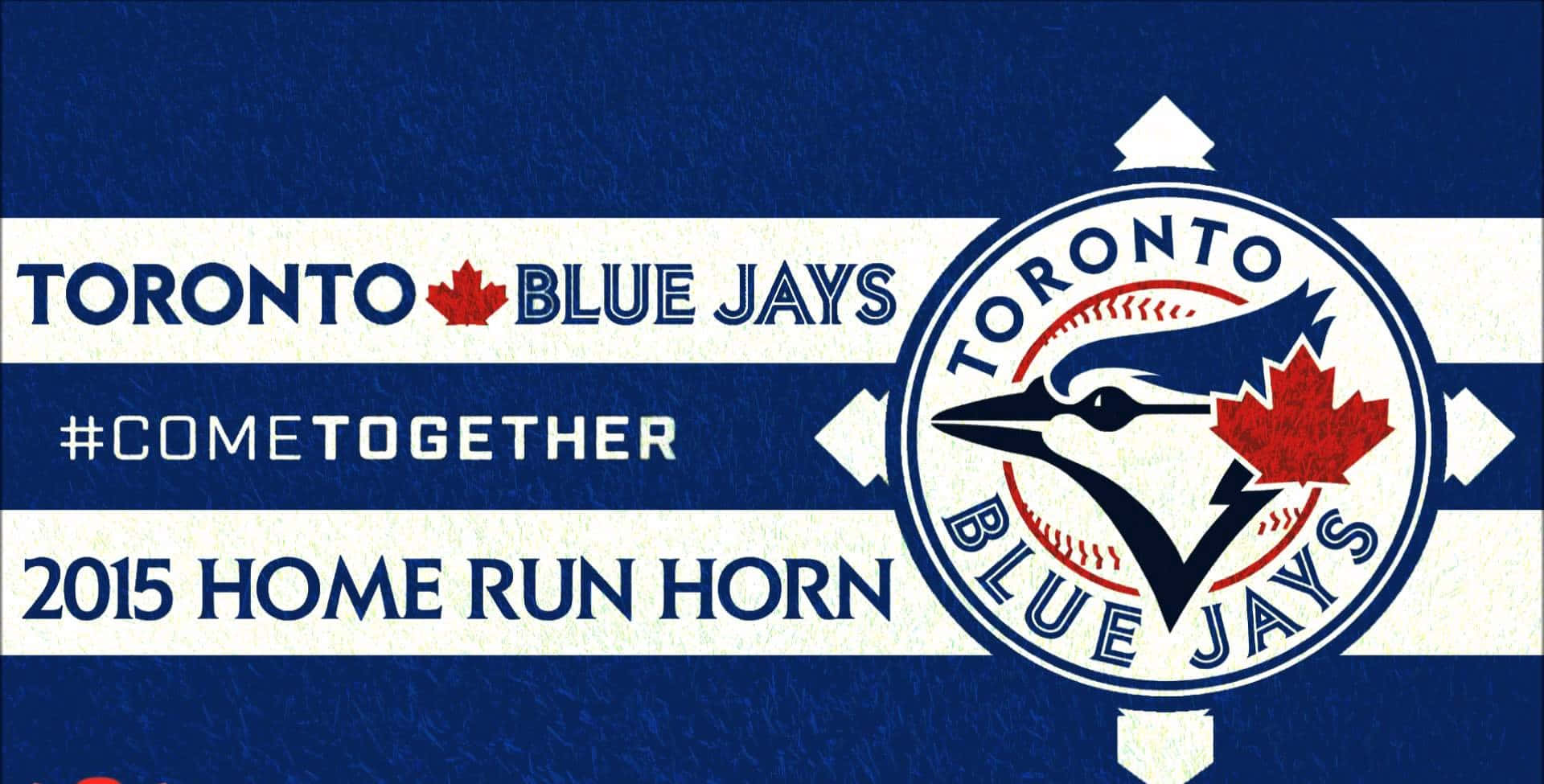 Toronto Blue Jays, 2015 Home Run Horn, team logo, Full HD Desktop Wallpaper