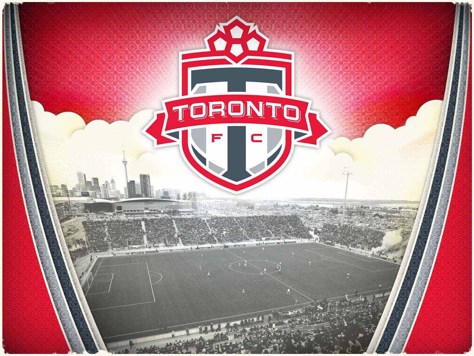 Toronto FC, red framed, soccer stadium graphic, HD Desktop Wallpaper