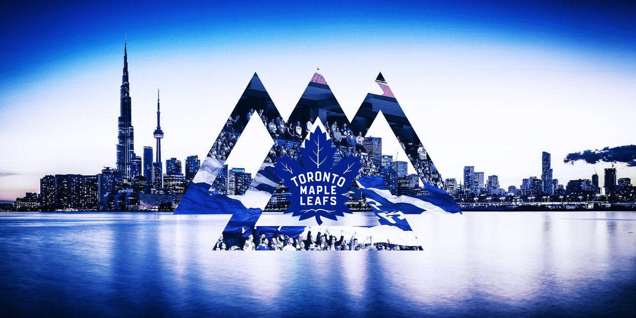 Toronto Maple Leafs, logo, water, SD Desktop Wallpaper