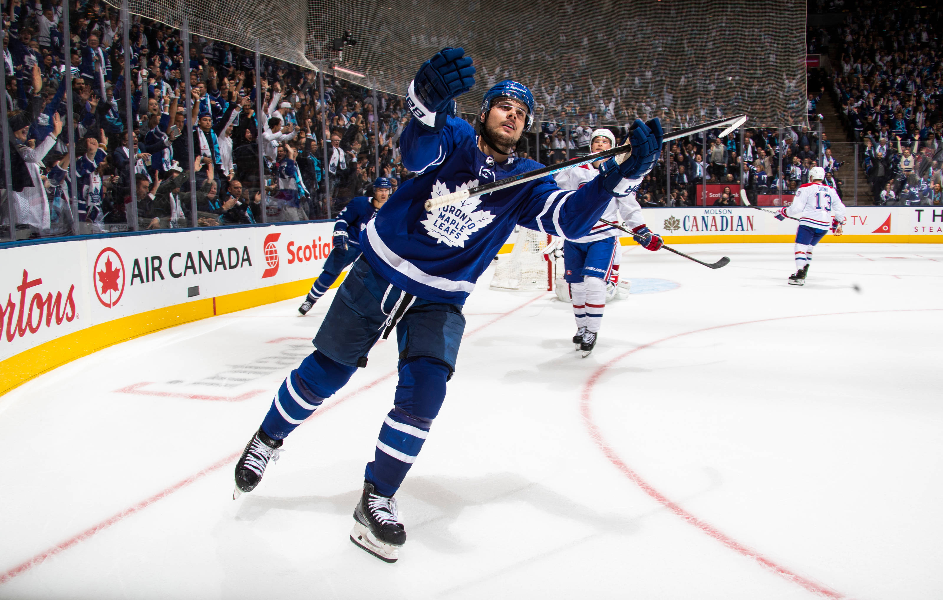 Toronto Maple Leafs, hockey player, goal, 2K Desktop Wallpaper