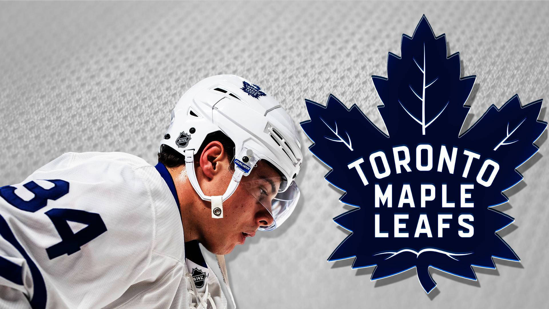 Toronto Maple Leafs, white gear, blue maple leaf logo, Full HD Desktop Wallpaper