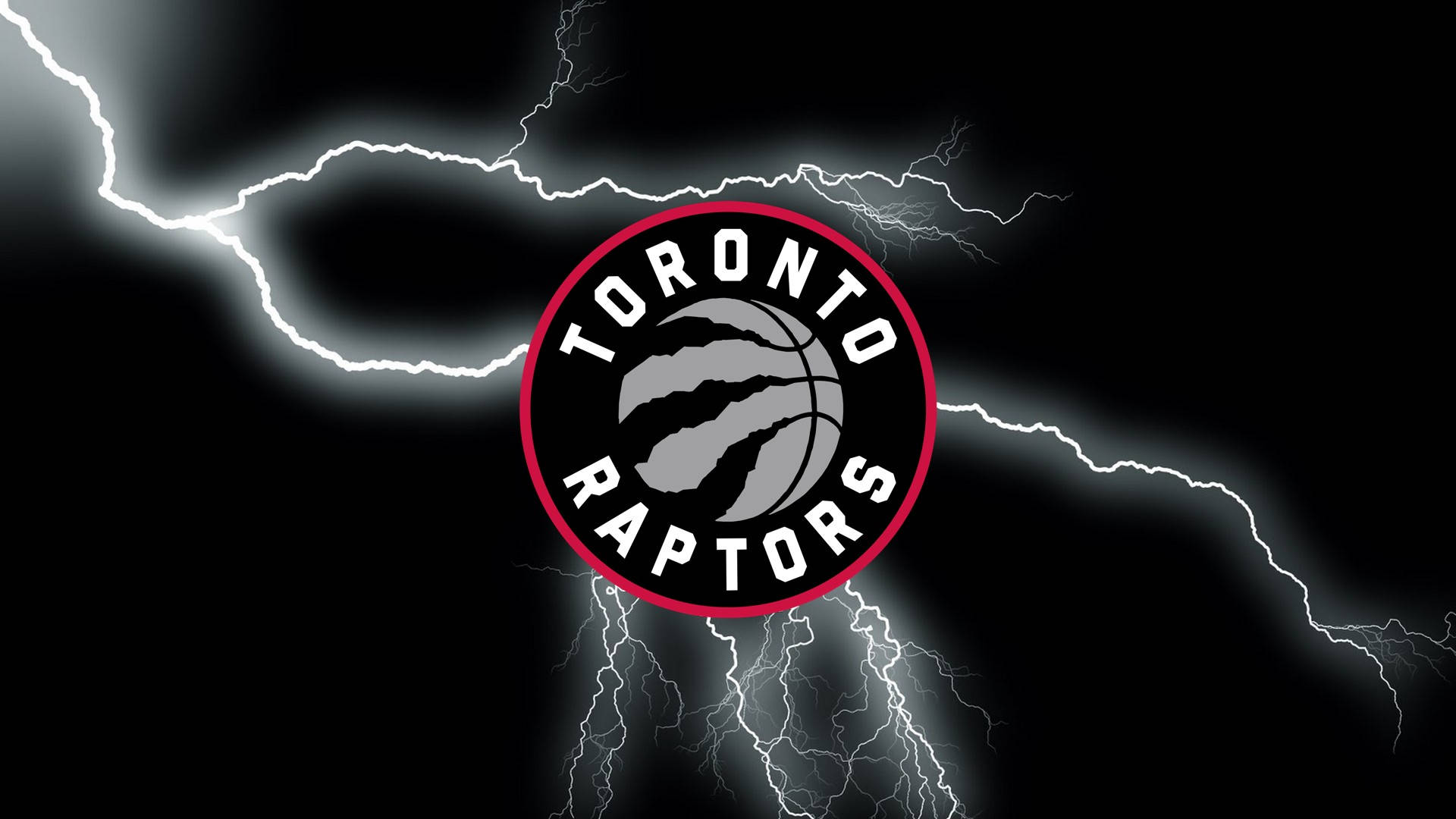 Toronto Raptors, logo, black background, Full HD Desktop Wallpaper