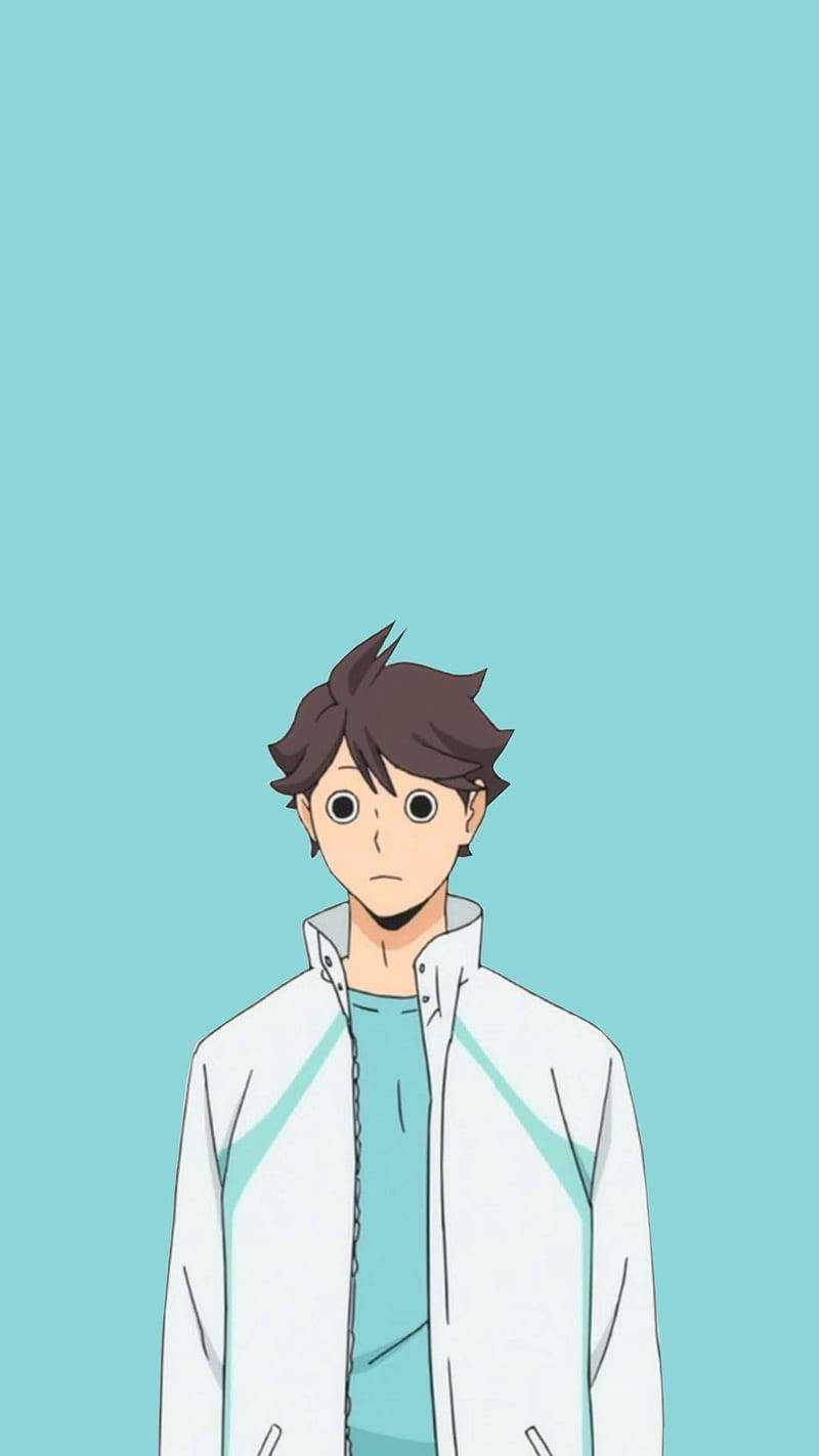 Toru Oikawa, brown hair, wide eyes, HD Phone Wallpaper
