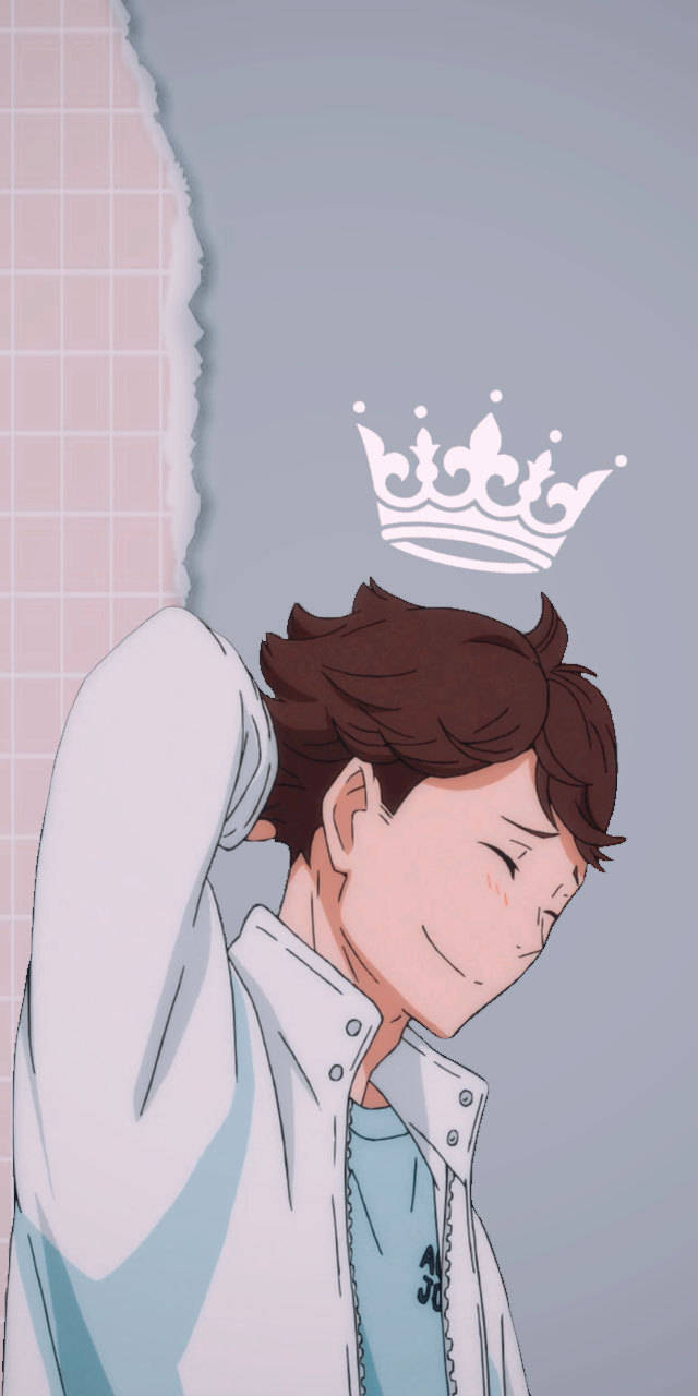 Toru Oikawa, crown, brown hair, HD Phone Wallpaper